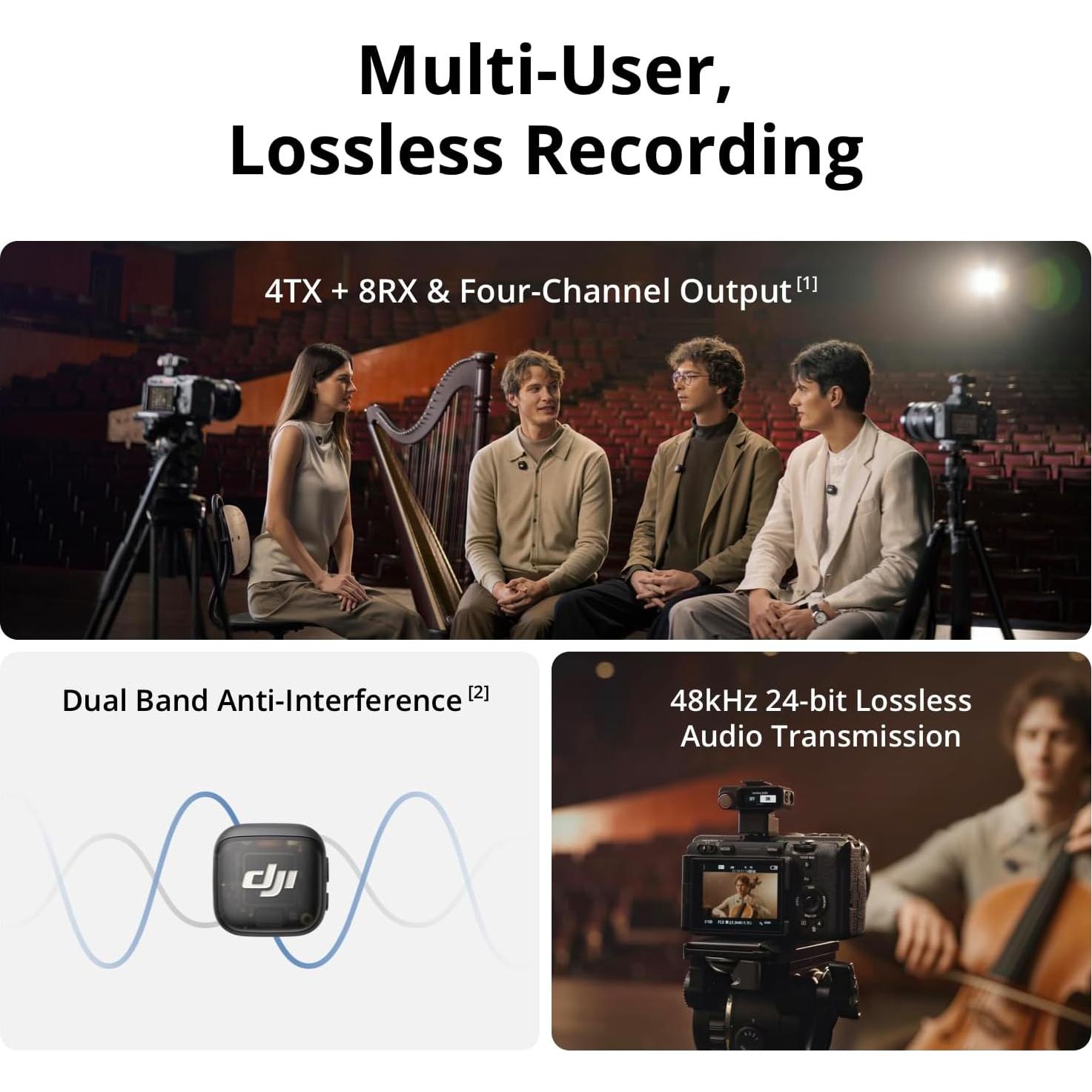 Micrófono Inalámbrico DJI Mic 3 - 2 TX + 1 RX + Estuche