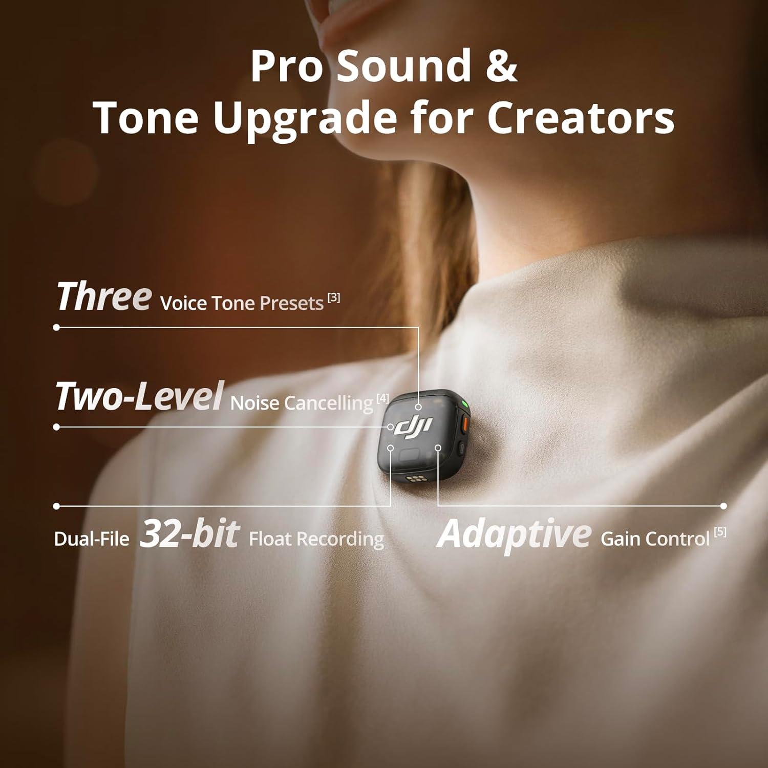 Micrófono Inalámbrico DJI Mic 3 - 2 TX + 1 RX + Estuche