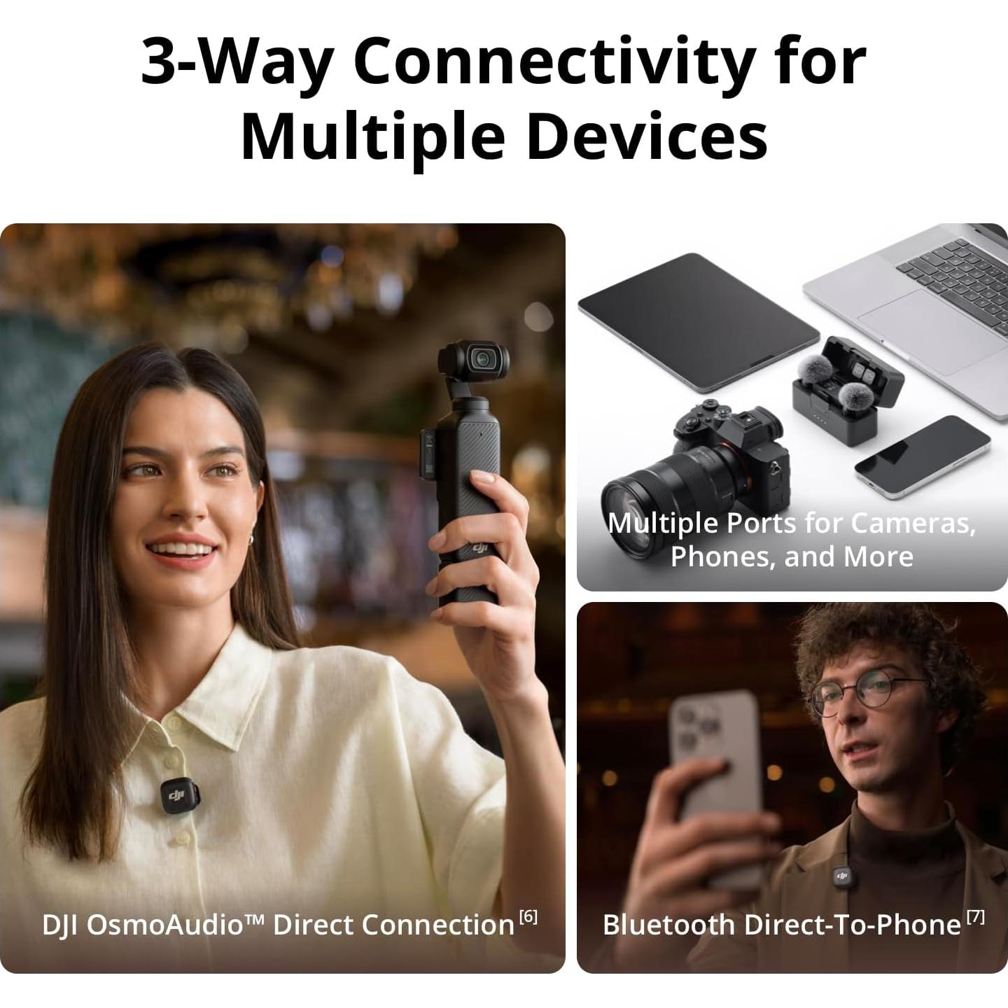 Micrófono Inalámbrico DJI Mic 3 - 2 TX + 1 RX + Estuche