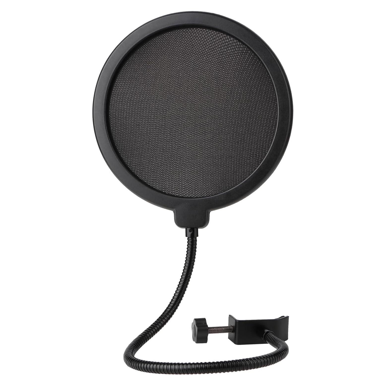 Filtro Antipop Profesional con Clip Flexible para Micrófono