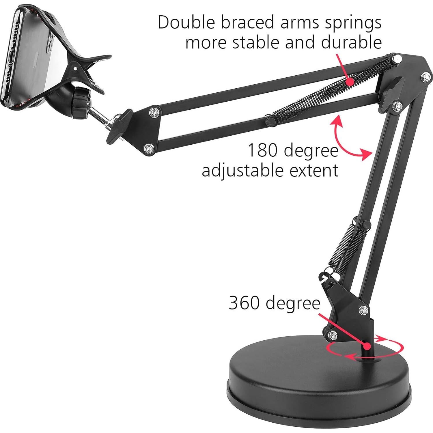 Soporte de Teléfono de Sobremesa ChromLives 360 Ajustable