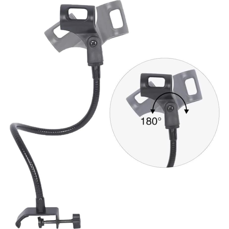 Soporte de Micrófono Flexible Saycker 33 cm Ajustable Negro