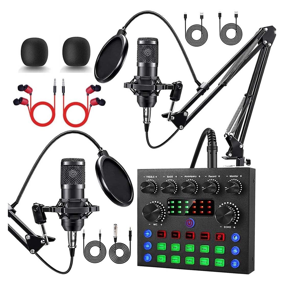 Paquete de Podcast ALSO GO para 2 Personas, Micrófonos BM-800