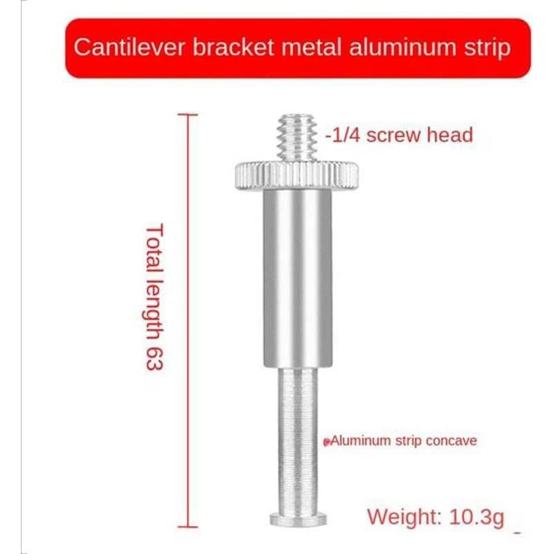 Paquete de 3 brazos boom adaptadores 1/4 y 3/8 para micrófono