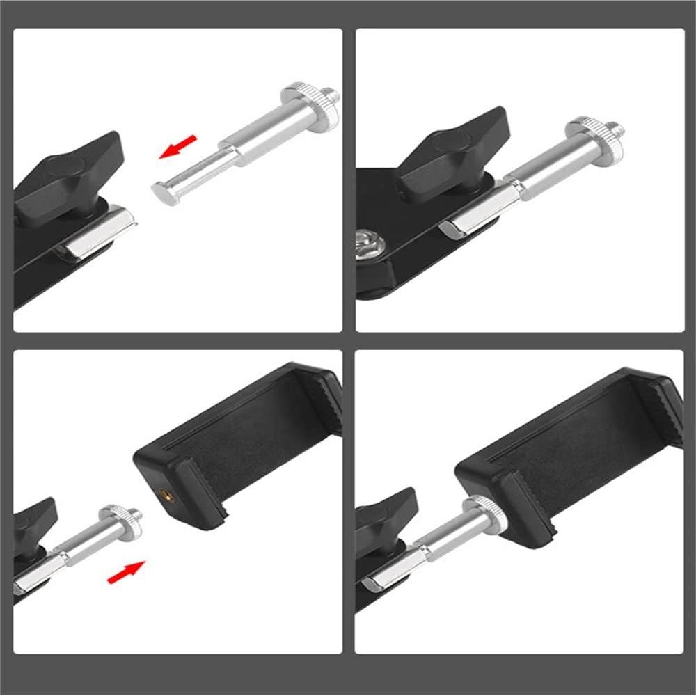 Paquete de 3 brazos boom adaptadores 1/4 y 3/8 para micrófono