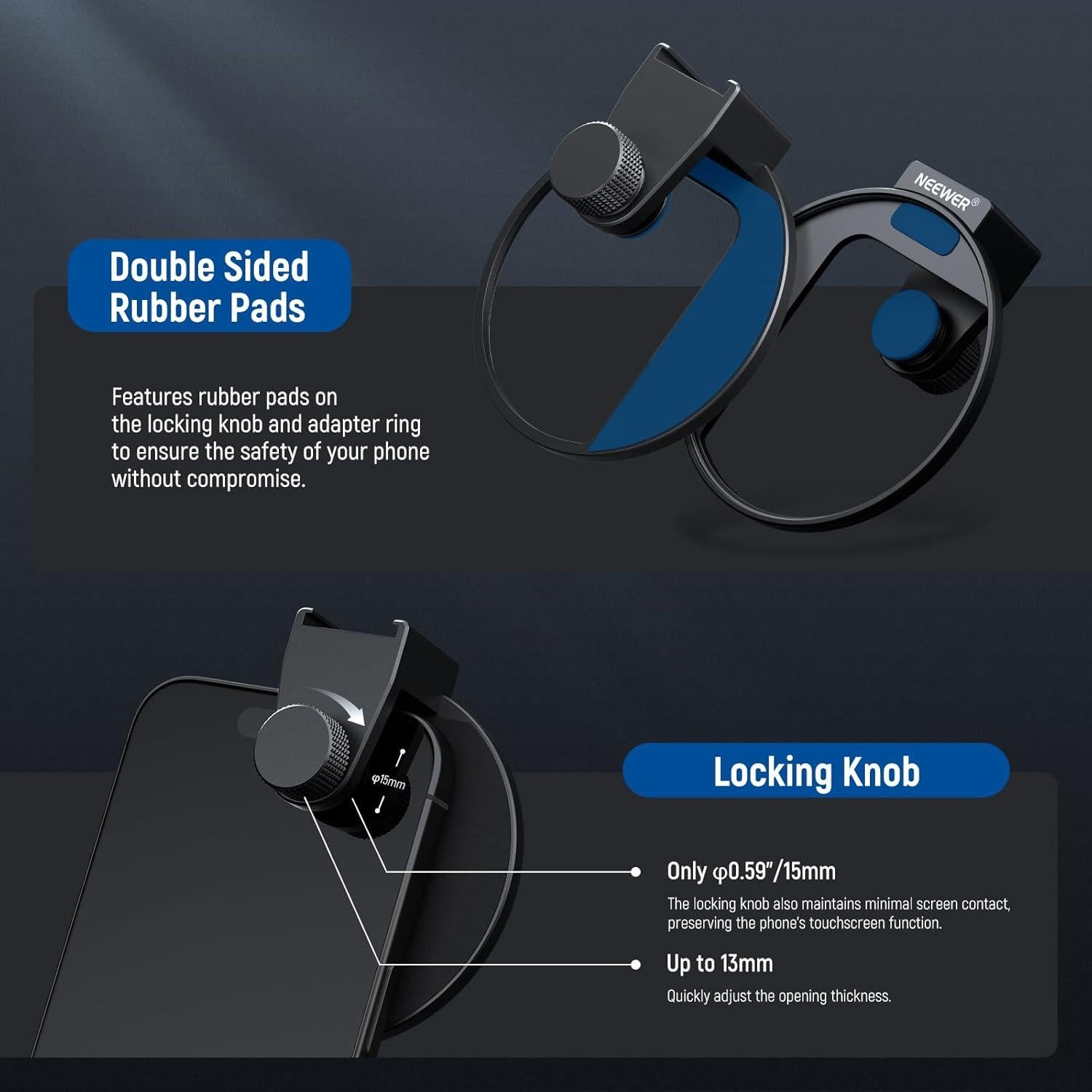 Filtro de Lente en Clip NEEWER 67mm con Difusión Negra 1/4