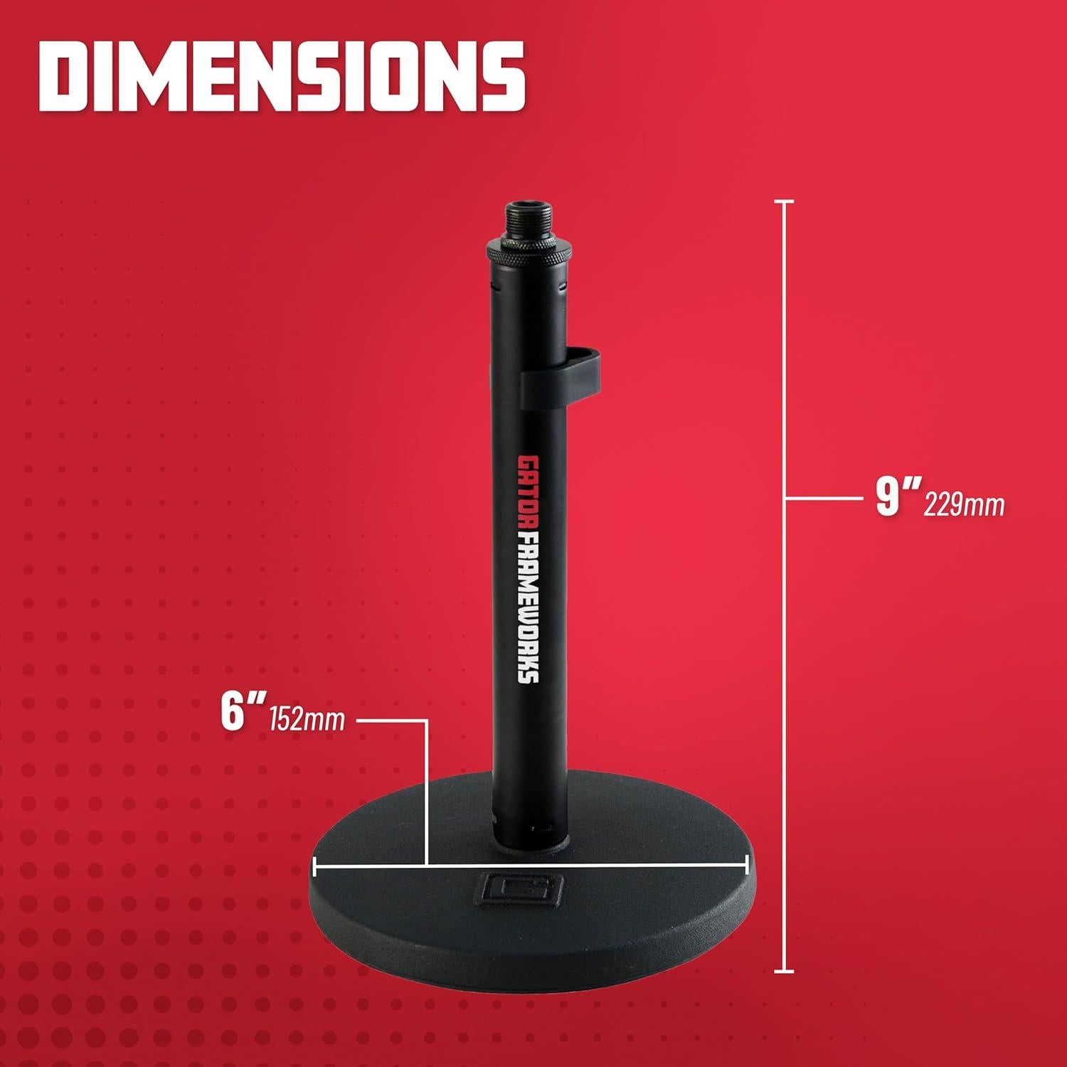 Soporte de Micrófono de Escritorio Gator Frameworks GFW-MIC-0600