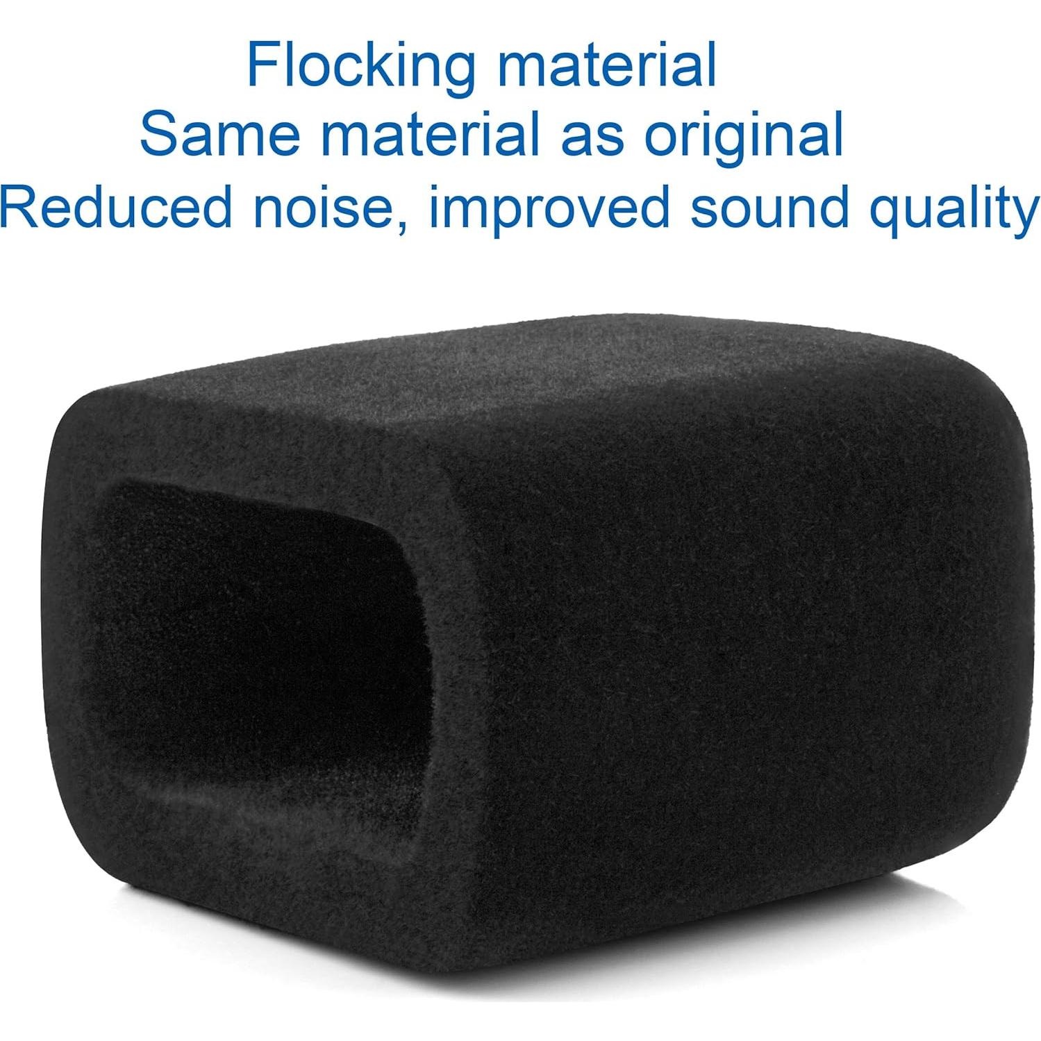 AM8 Pop Filter, Windscreen Compatible with FIFINE AM8 Microphone Replacement Flocked Protector Black Cover