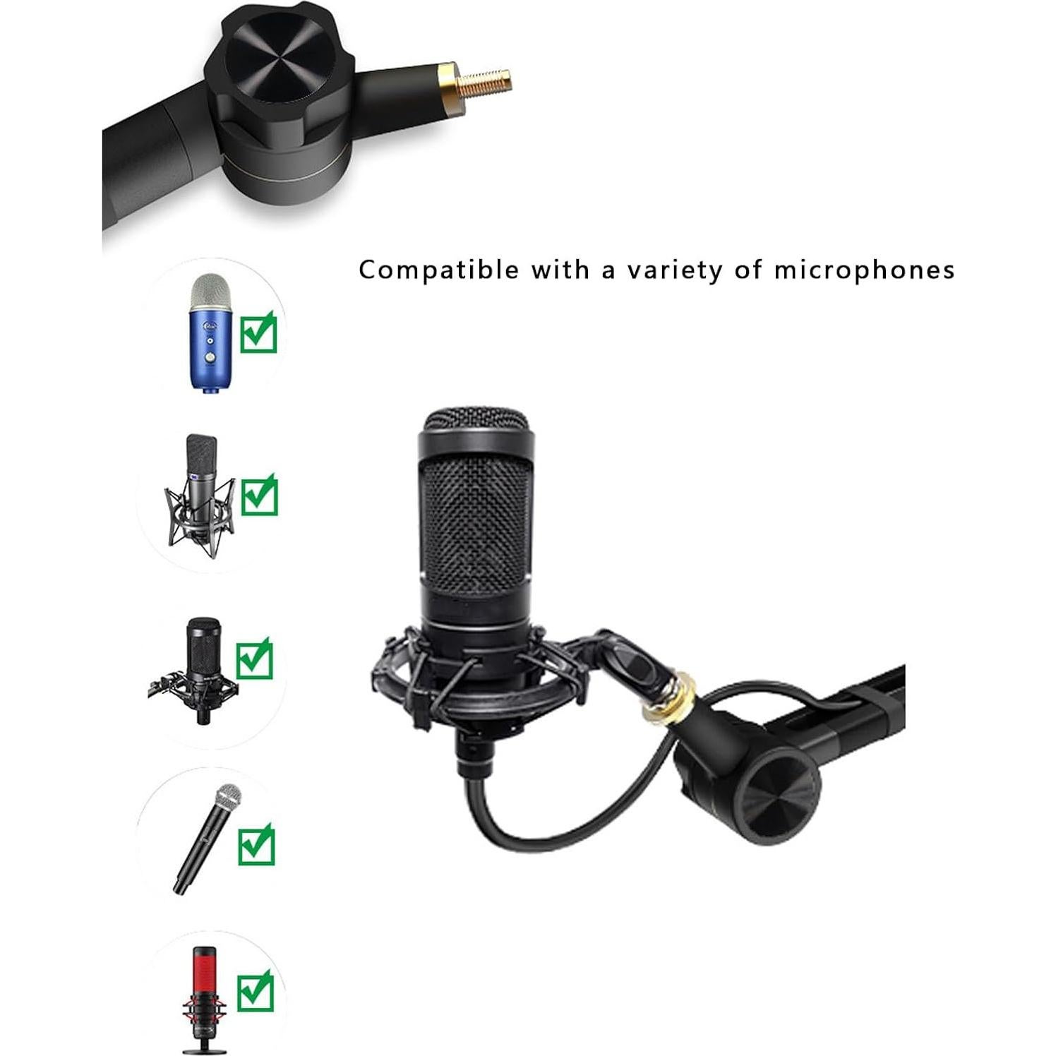 Soporte de Micrófono Boom Arm TOPINCN Ajustable 1.86 kg