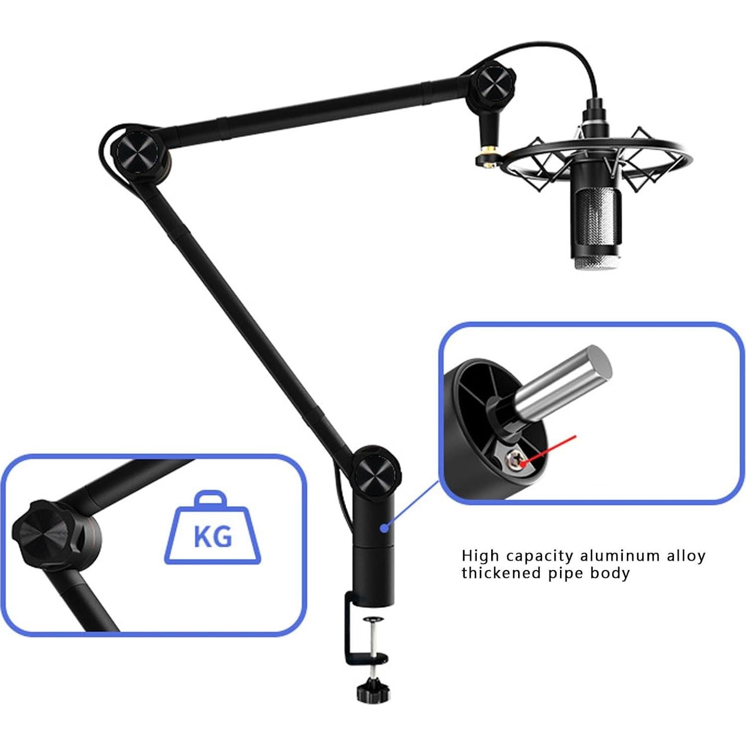 Soporte de Micrófono Boom Arm TOPINCN Ajustable 1.86 kg