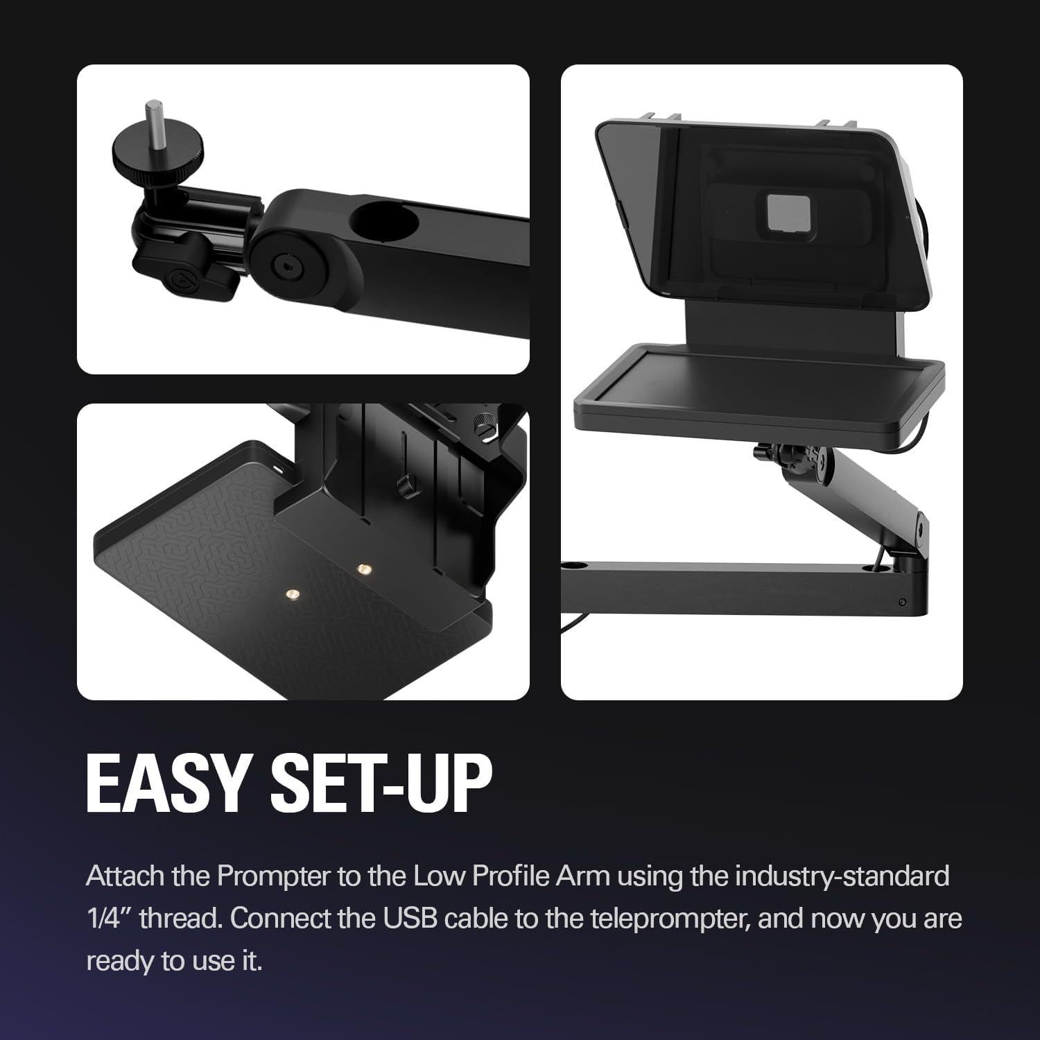 Elgato Teleprompter Premium con Soporte Giratorio Ajustable