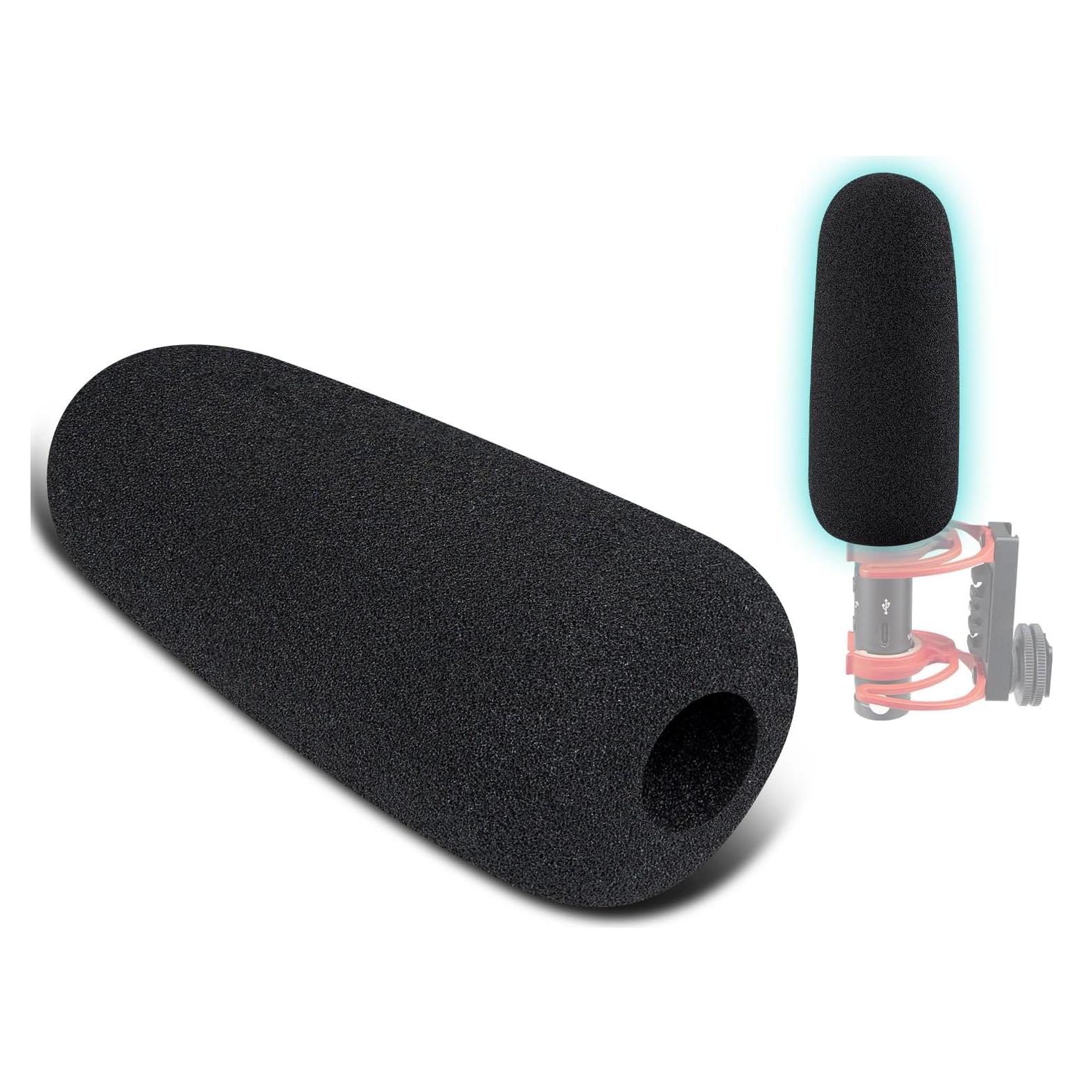 Filtros Pop para Micrófonos SOULWIT - 2 Pcs Espuma Negra