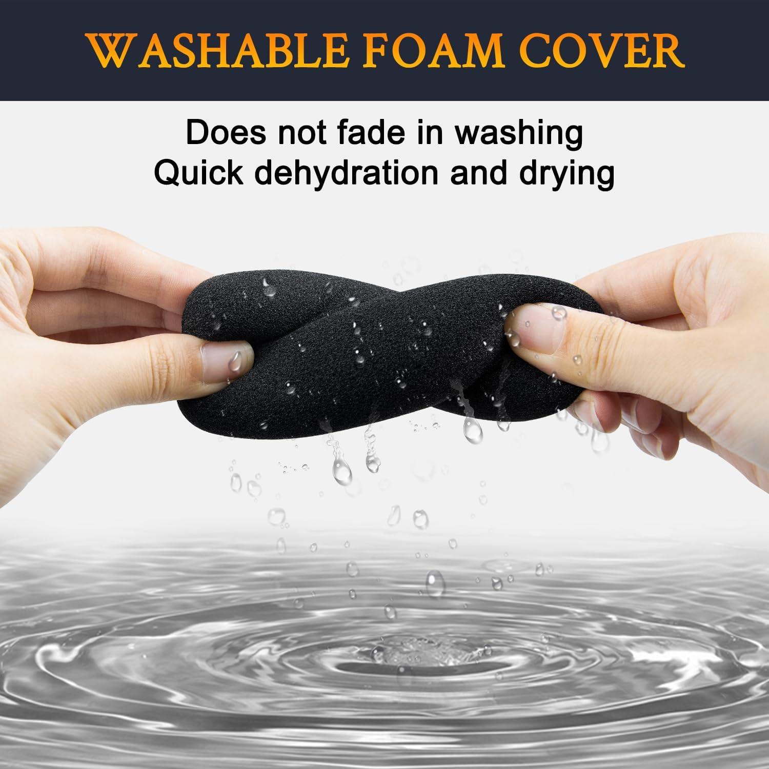 Filtros Pop para Micrófonos SOULWIT - 2 Pcs Espuma Negra