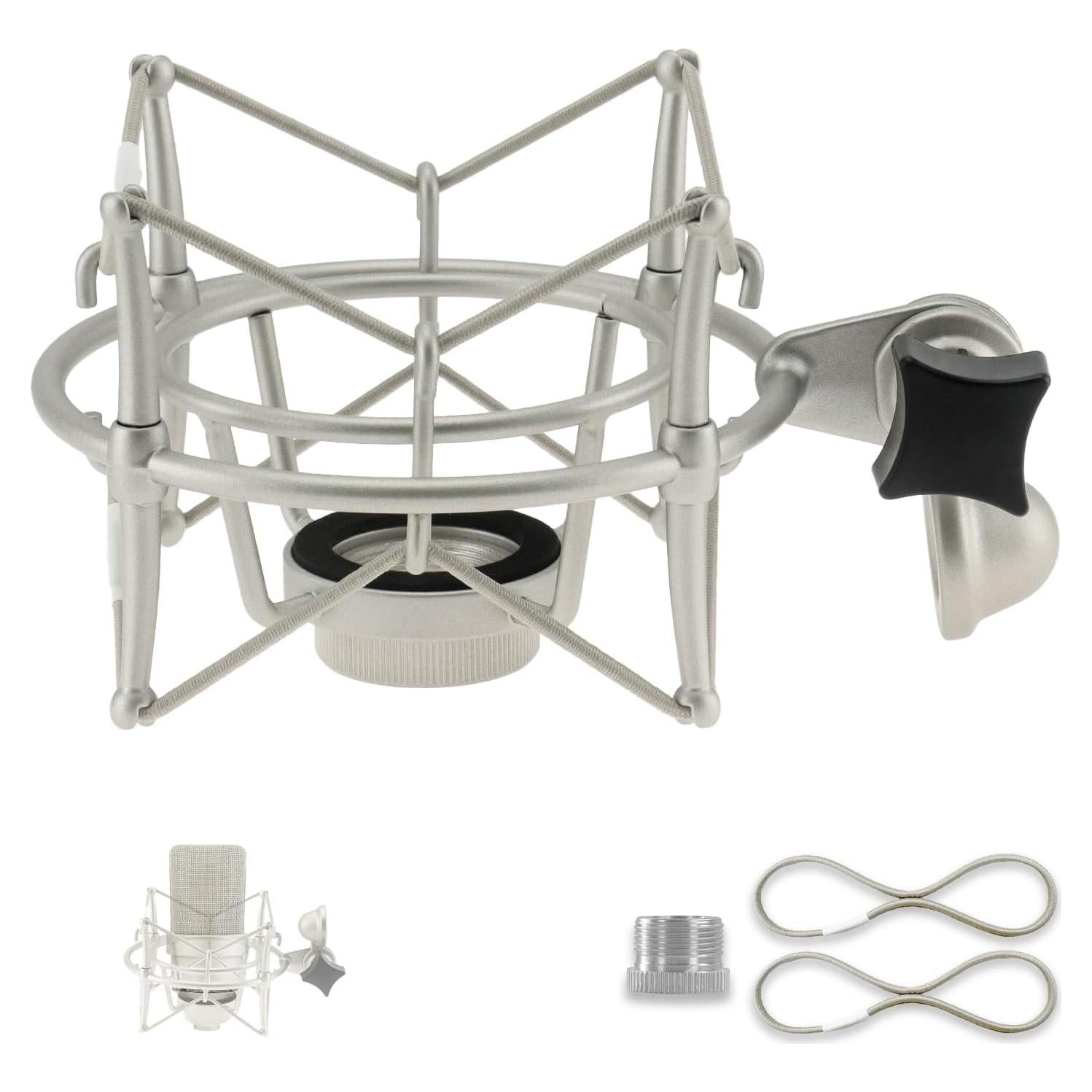 Soporte de micrófono ZibugZag con amortiguación - Compatible Neumann TLM