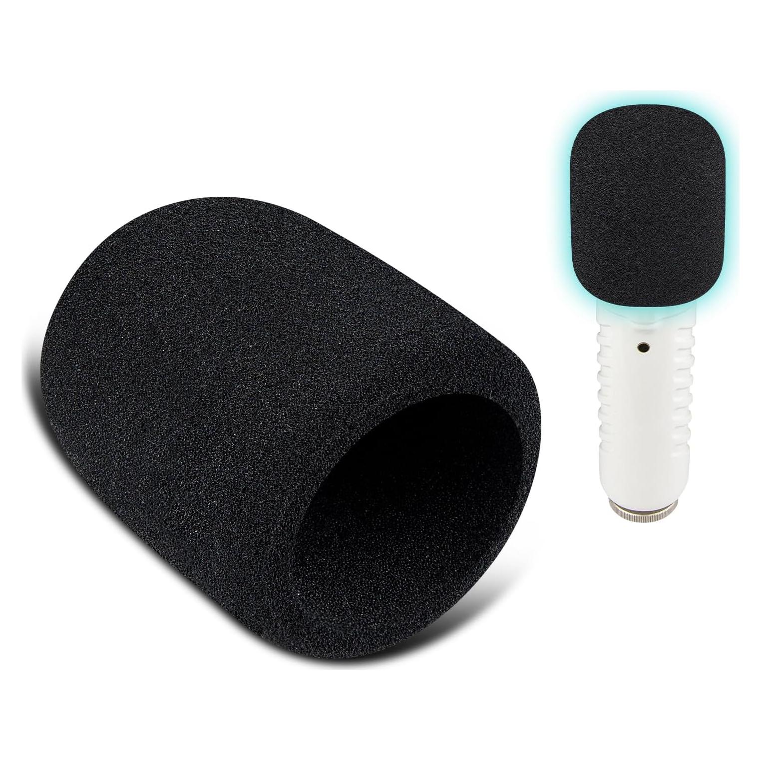 Filtros Pop para Micrófonos SOULWIT - 2 Piezas Espuma Negra