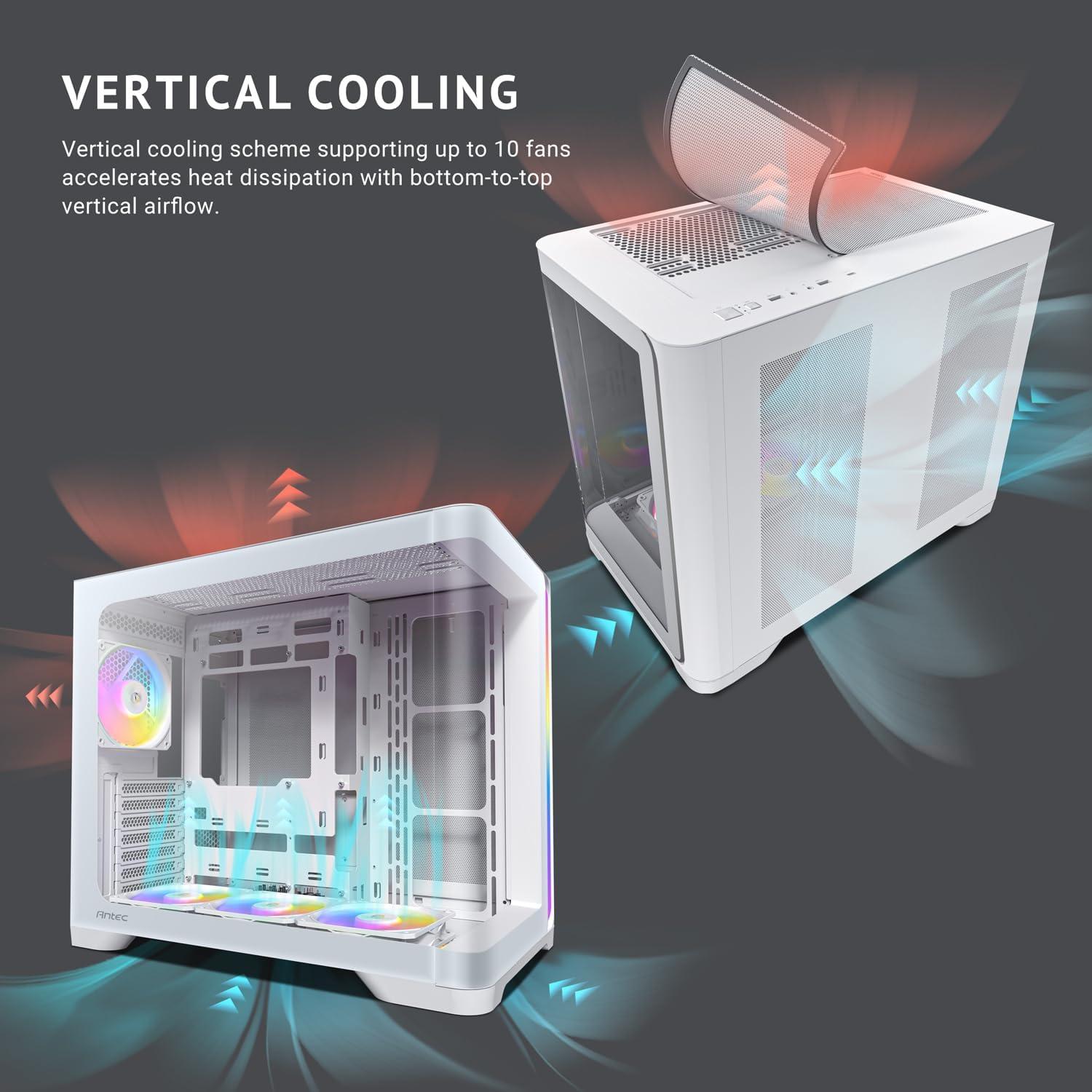 Caja PC Antec C5 Curve ARGB, Vidrio Templado, 4 Ventiladores 120mm