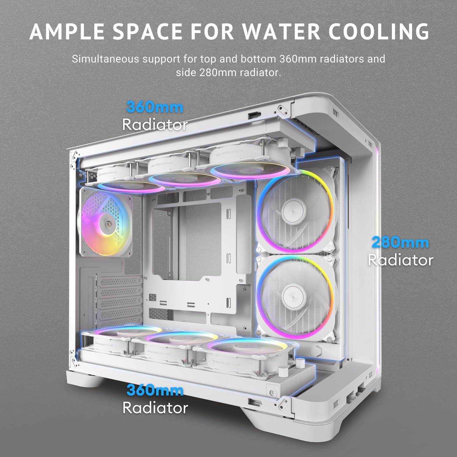 Caja PC Antec C5 Curve ARGB, Vidrio Templado, 4 Ventiladores 120mm