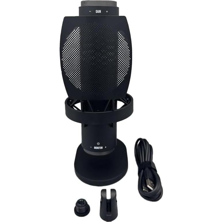 Micrófono USB VybeSound K9 para Juegos y Streaming con Soporte