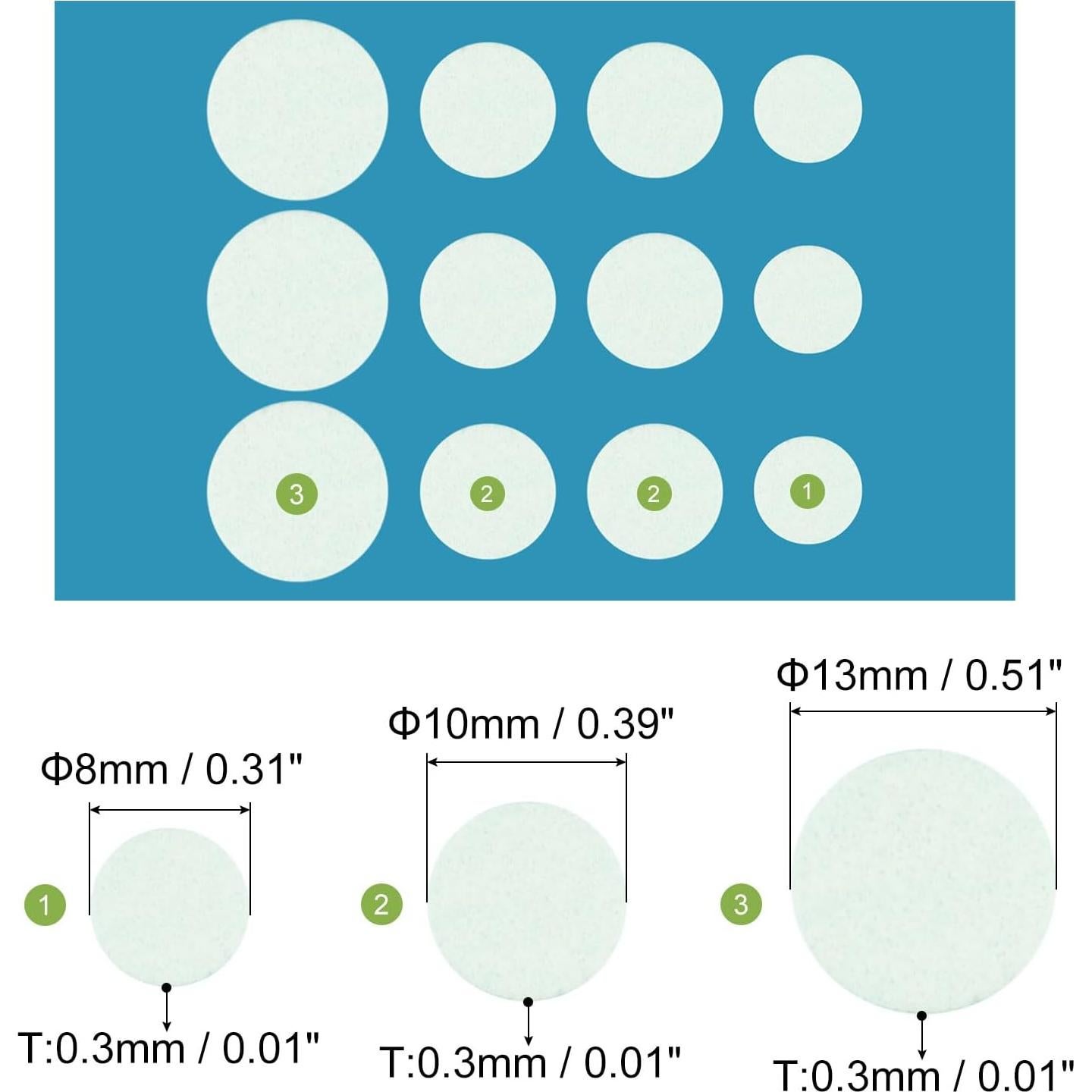 Cubierta de Webcam MECCANIXITY 0.3mm Blanca 12 Paquete