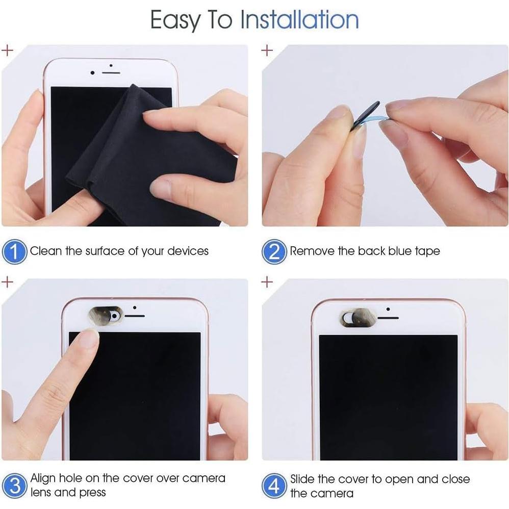 Cubiertas de Cámara para Laptop SZJINXU 3 Piezas Ultra Delgadas