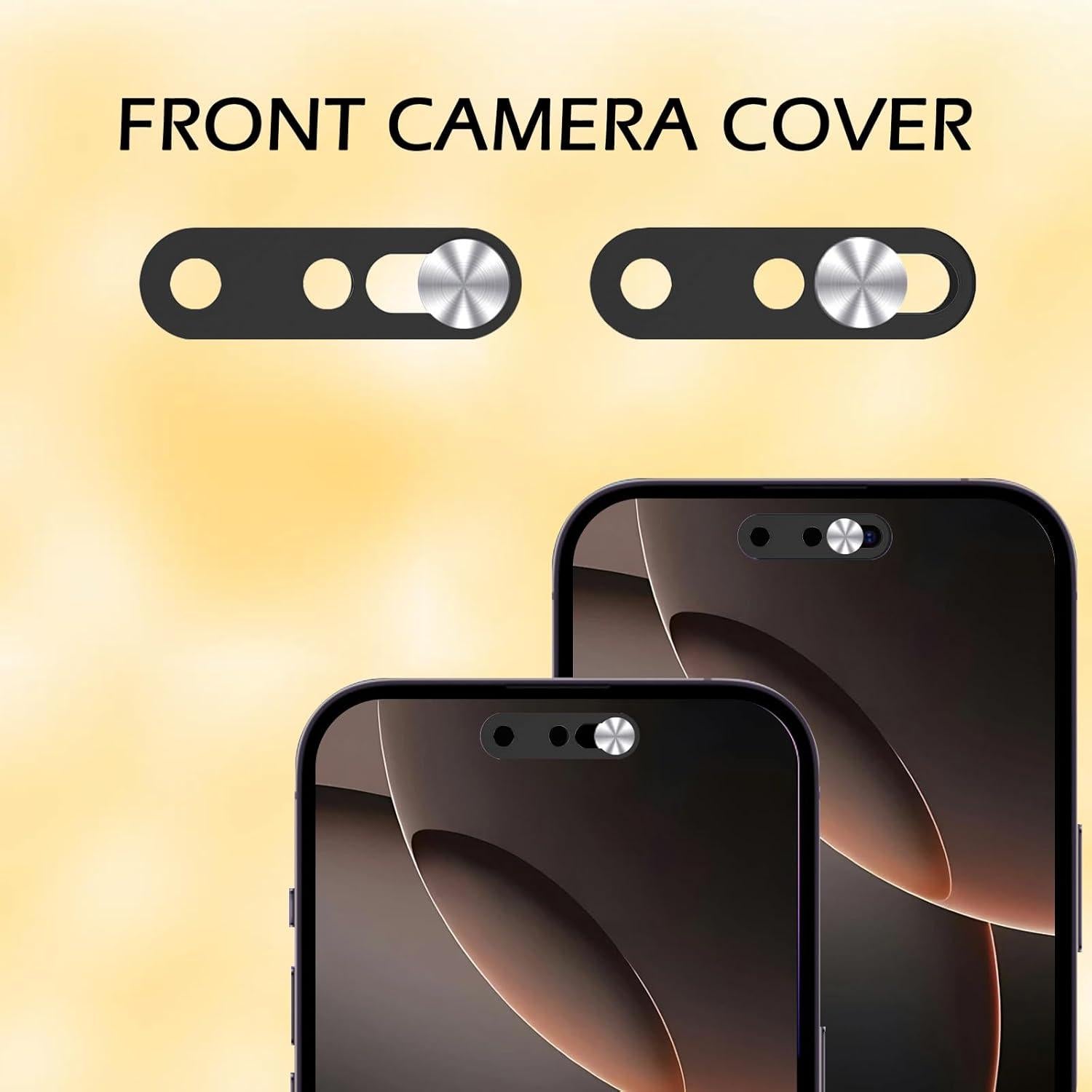 Cubierta de Cámara Frontal EYSOFT para iPhone 16 - 2 Paquete Plata