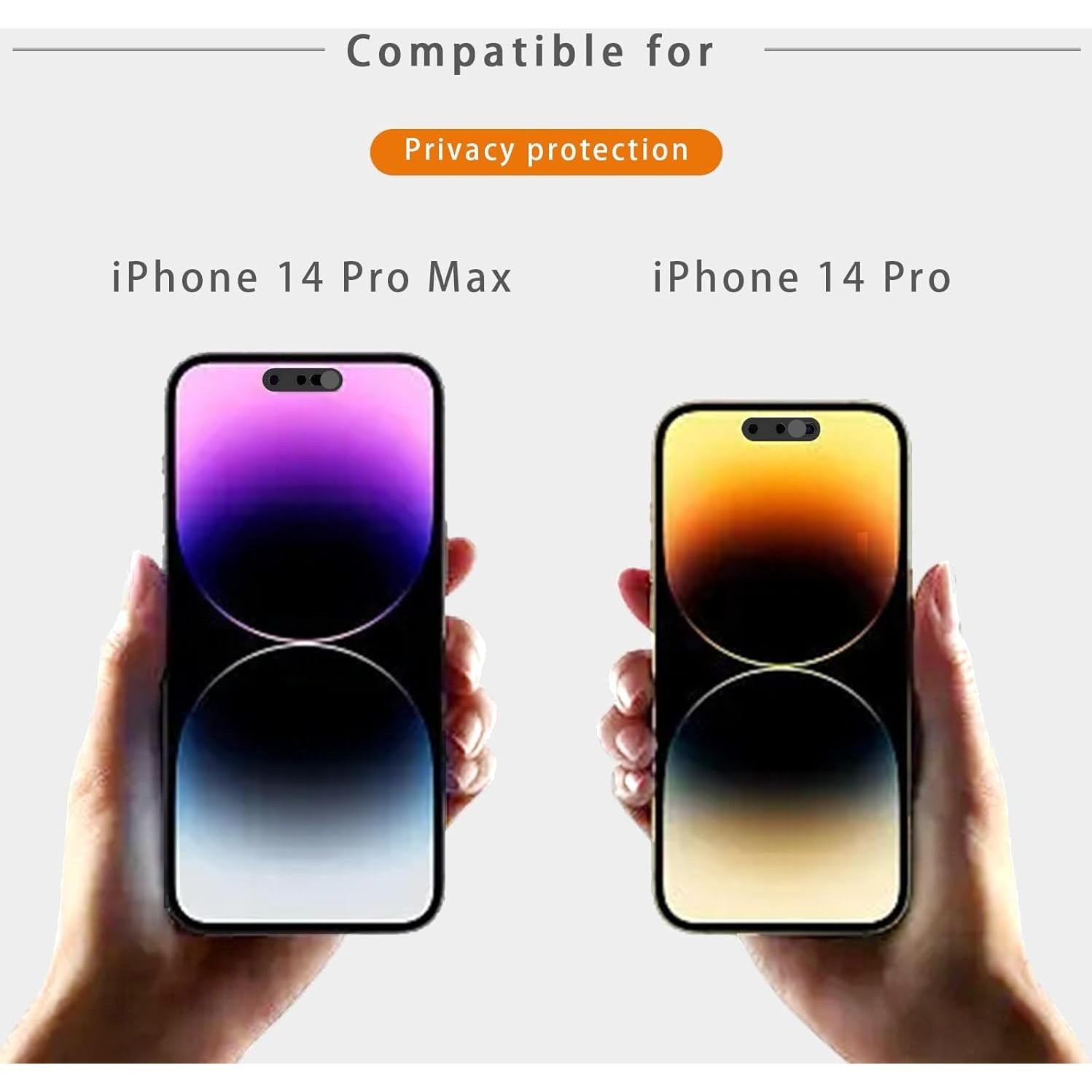 Cubierta de Cámara Frontal EYSOFT para iPhone 14 Pro/Pro Max - Paquete de 2