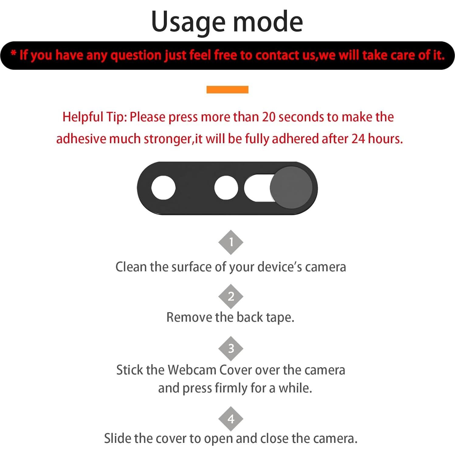 Cubierta de Cámara Frontal EYSOFT para iPhone 14 Pro/Pro Max - Paquete de 2