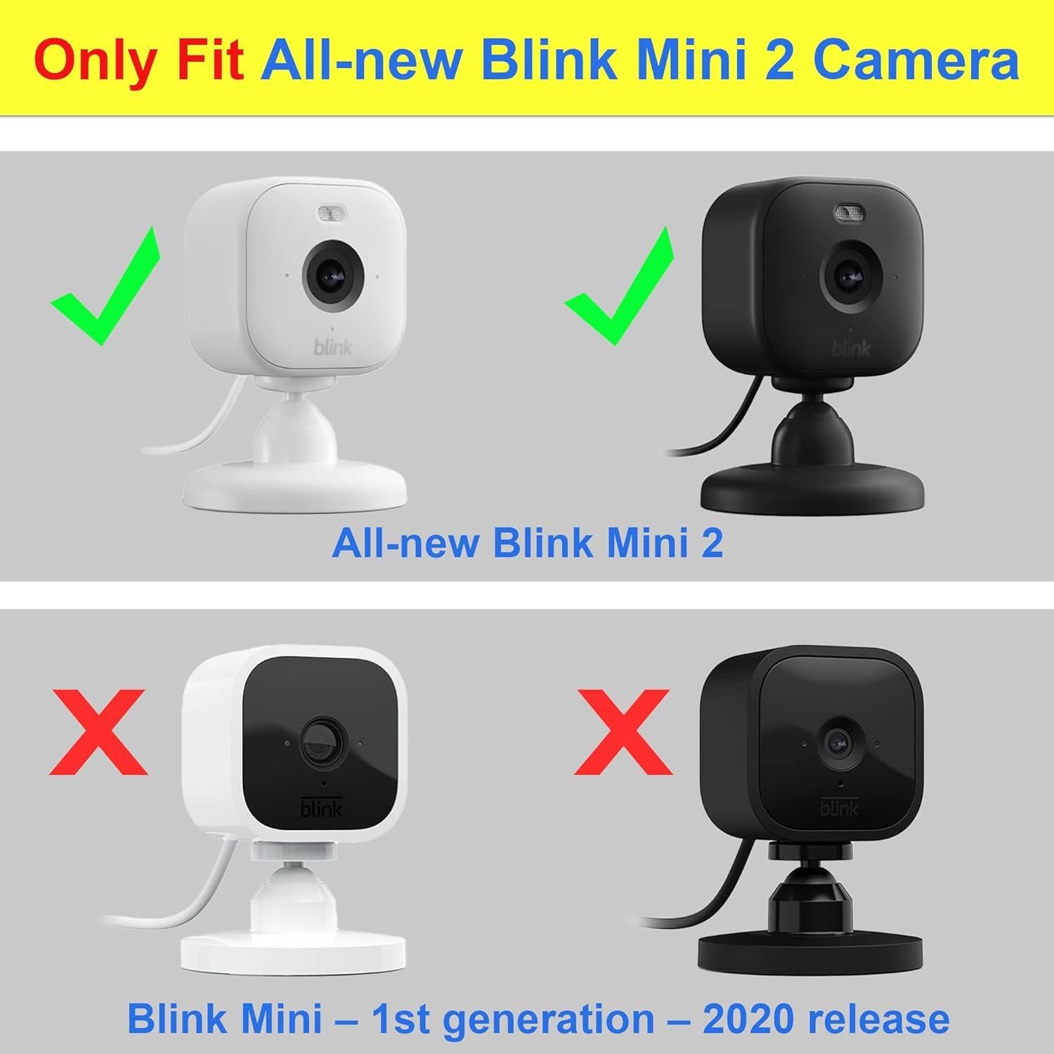 Funda de silicona LEFXMOPHY para All-new Blink Mini 2 negra