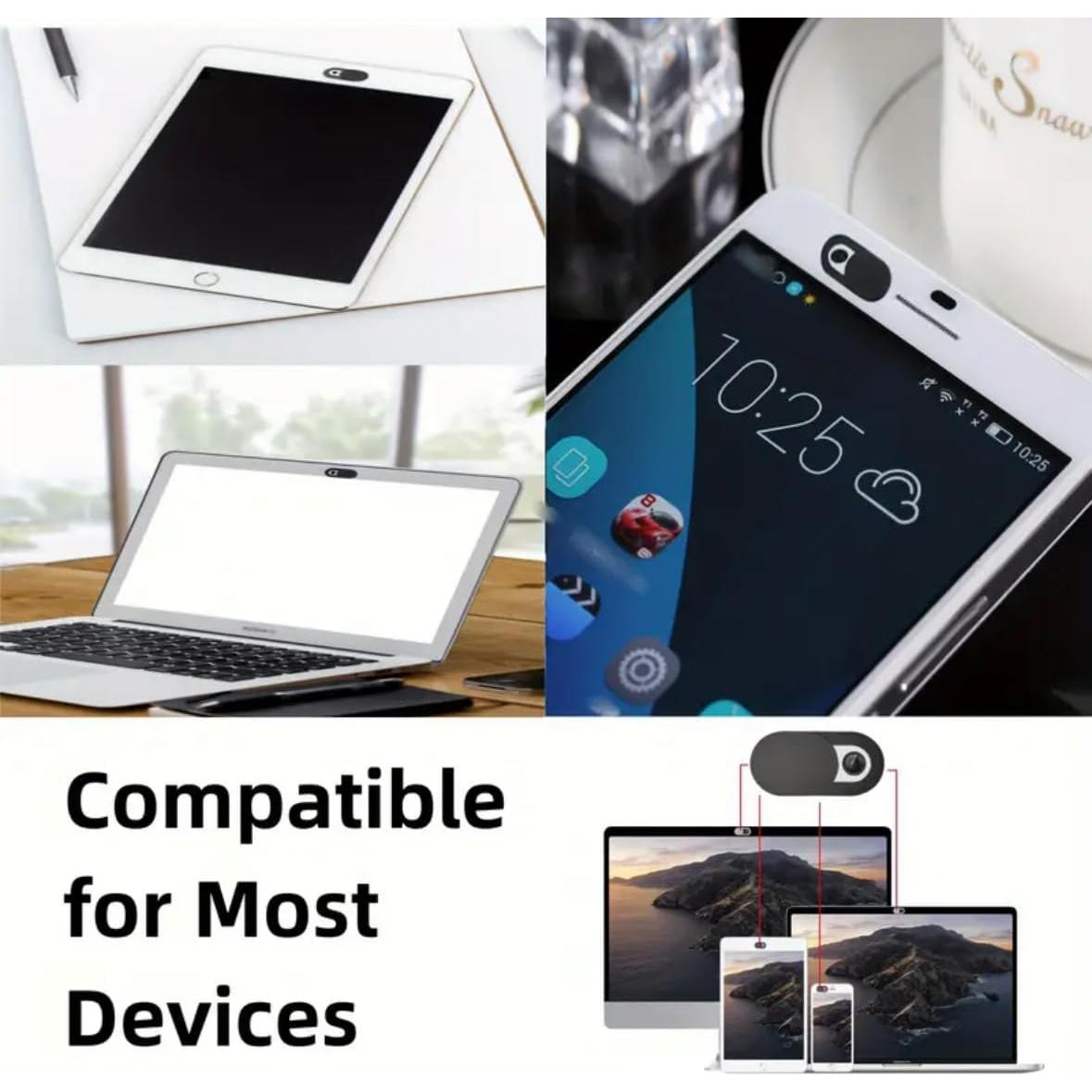 Cubierta Deslizante de Cámara Genérico - 4 Piezas para Laptop y Móvil