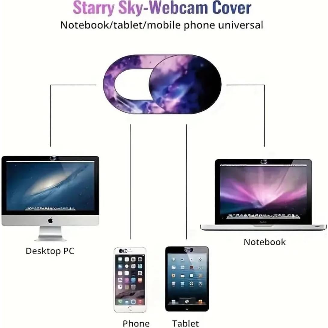 Cubierta Deslizante de Cámara Genérico - 4 Piezas para Laptop y Móvil