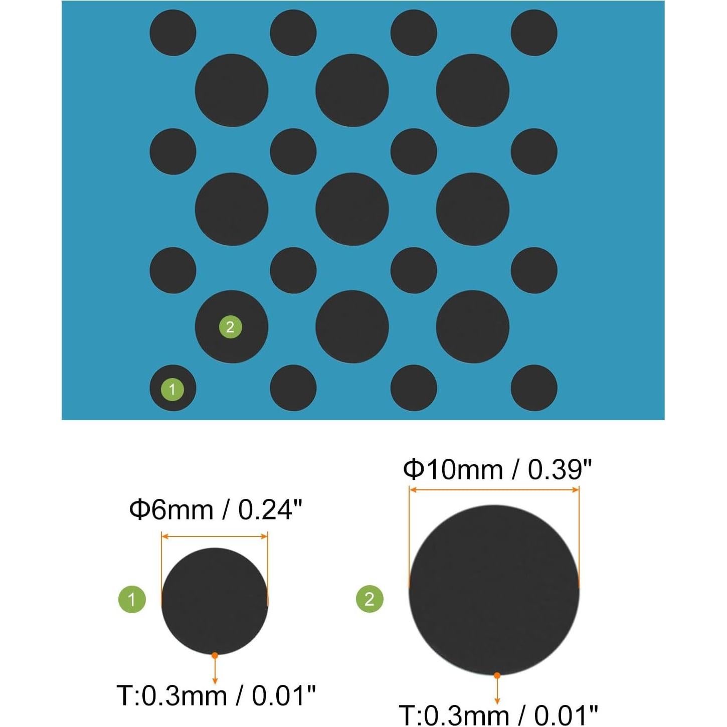 Cubierta de Webcam MECCANIXITY 0.3mm Negra 25 Paquete