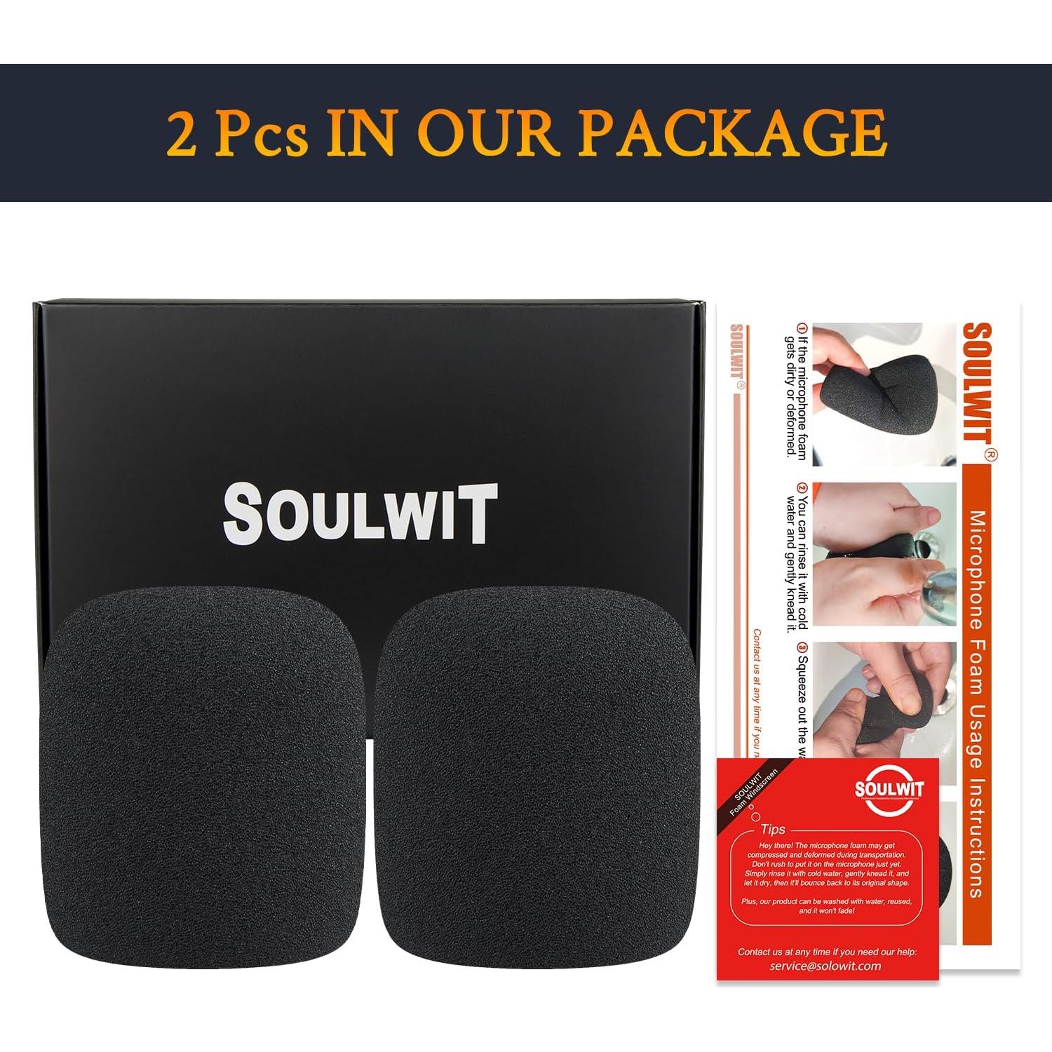 Filtros Pop SOULWIT para Micrófonos ATR2500X-USB - Negro