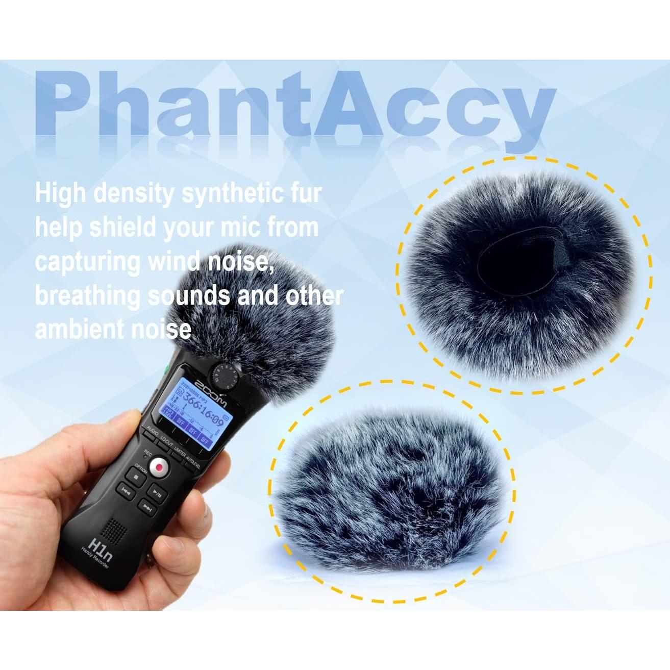Combo Filtro Pop y Pantalla Viento PhantAccy para Zoom H1/H1n y Tascam DR-05/DR-05X