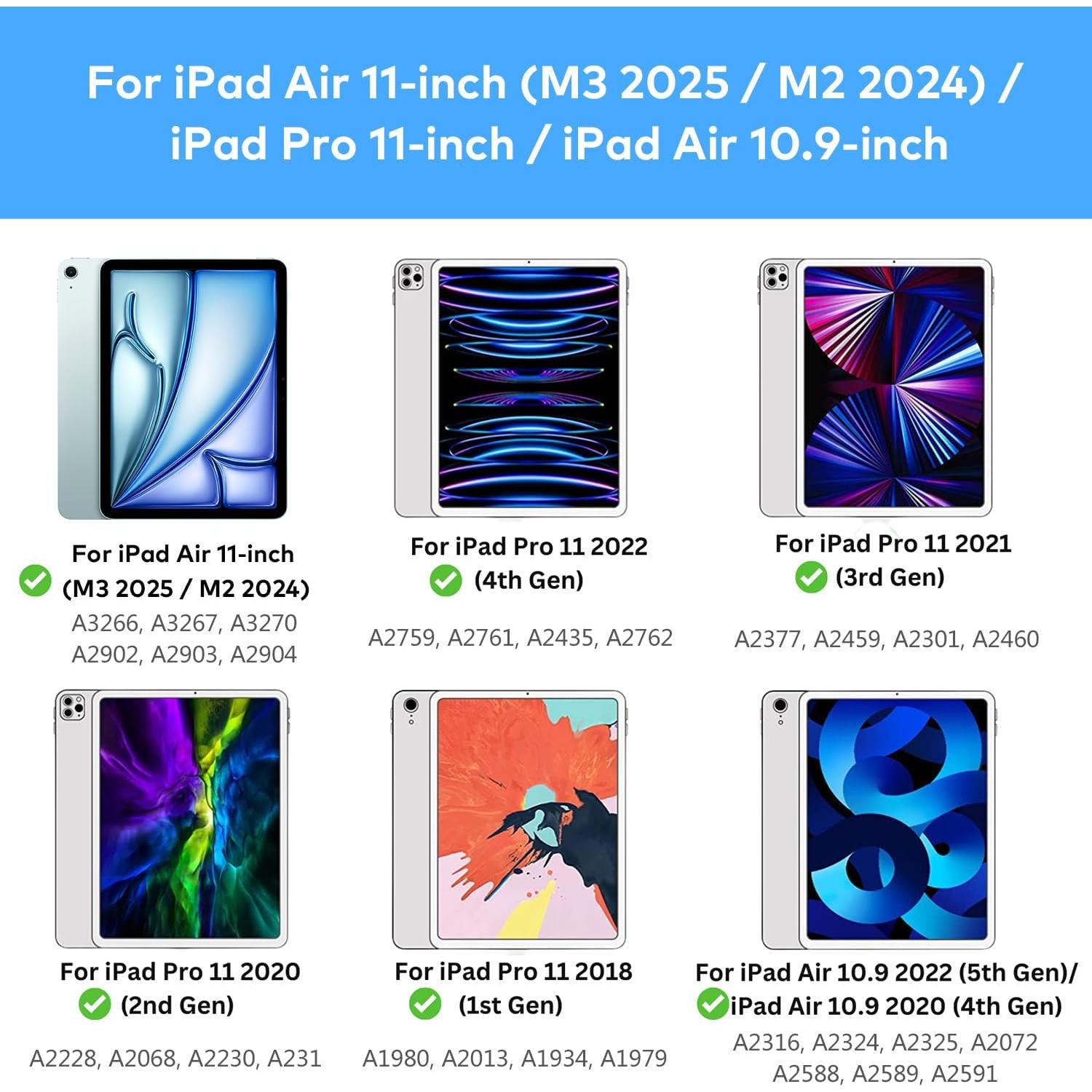 Funda Teclado Magnético para iPad Air/Pro 11" - Runelk