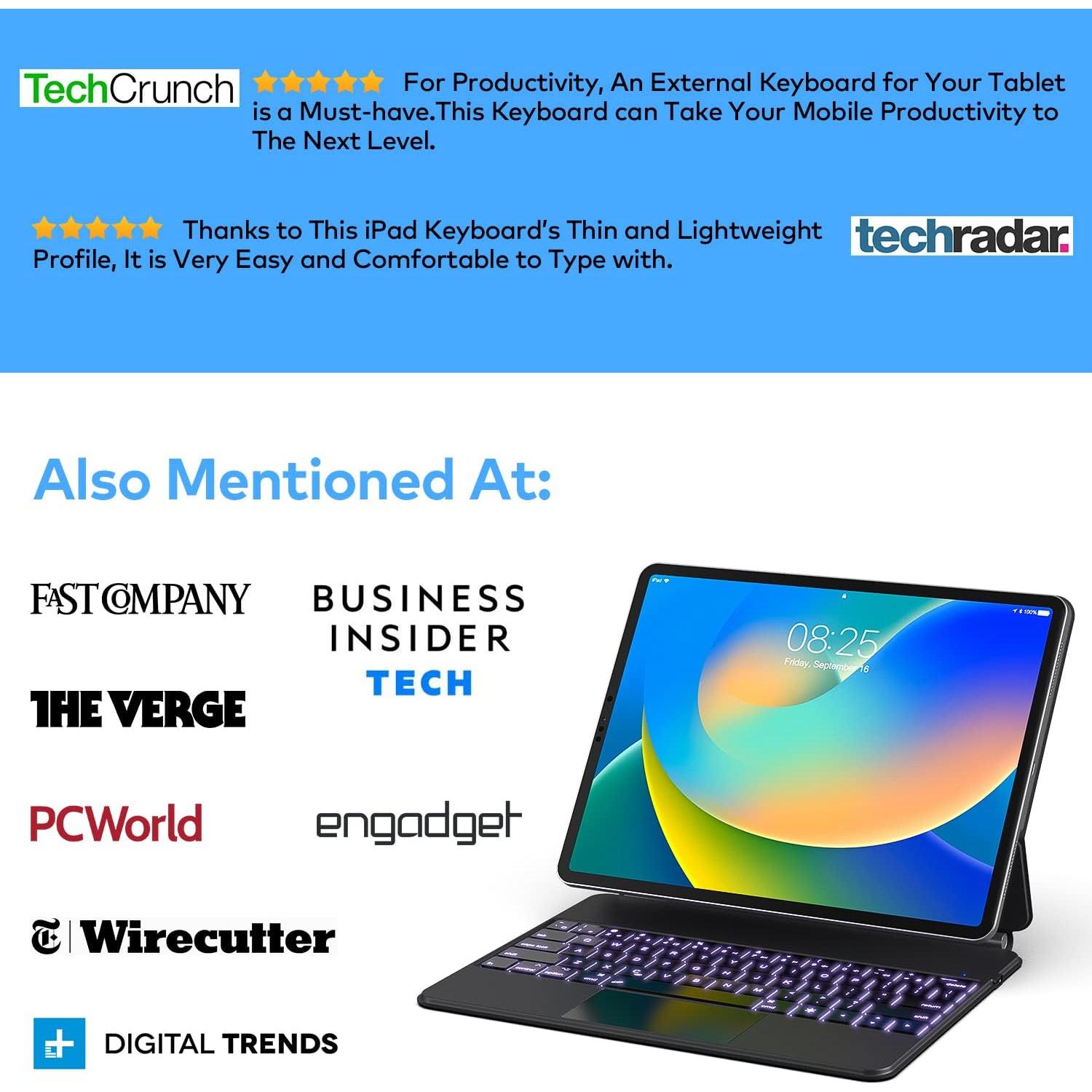 Funda Teclado Magnético para iPad Air/Pro 11" - Runelk