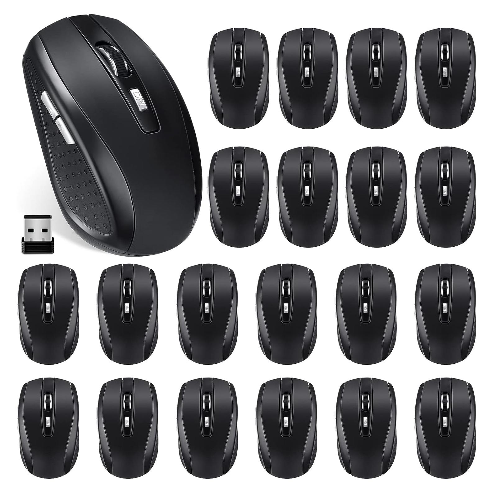 Paquete de 12 Ratones Inalámbricos Macarrie 1200dpi USB