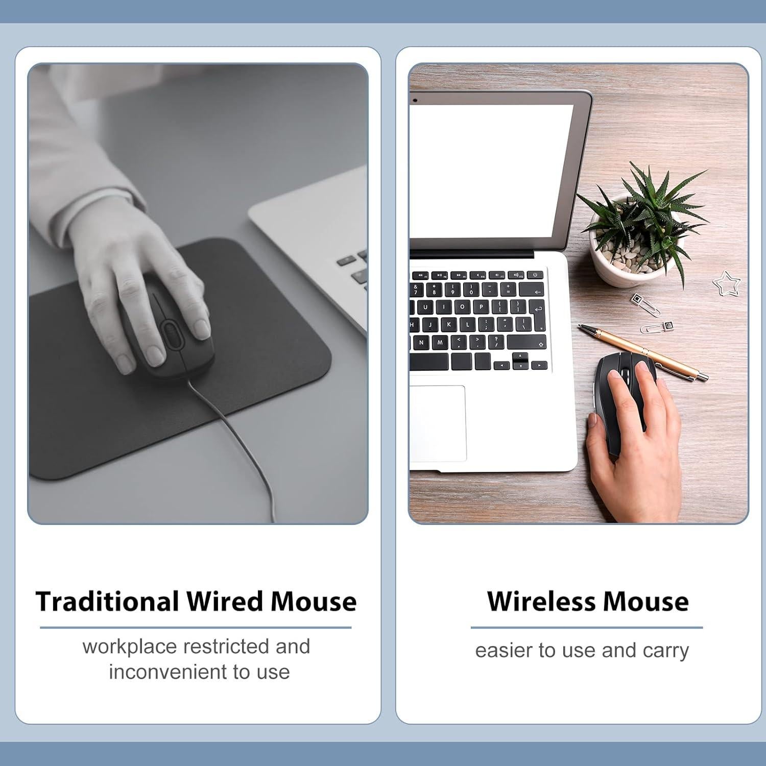 Paquete de 12 Ratones Inalámbricos Macarrie 1200dpi USB