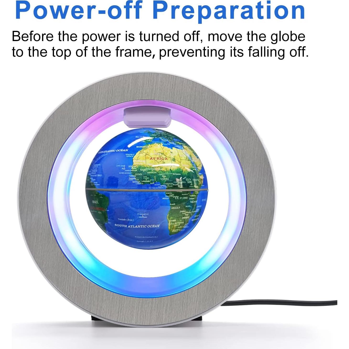 Globo Flotante Magnético Qi Shi QS con Luces LED 15 cm