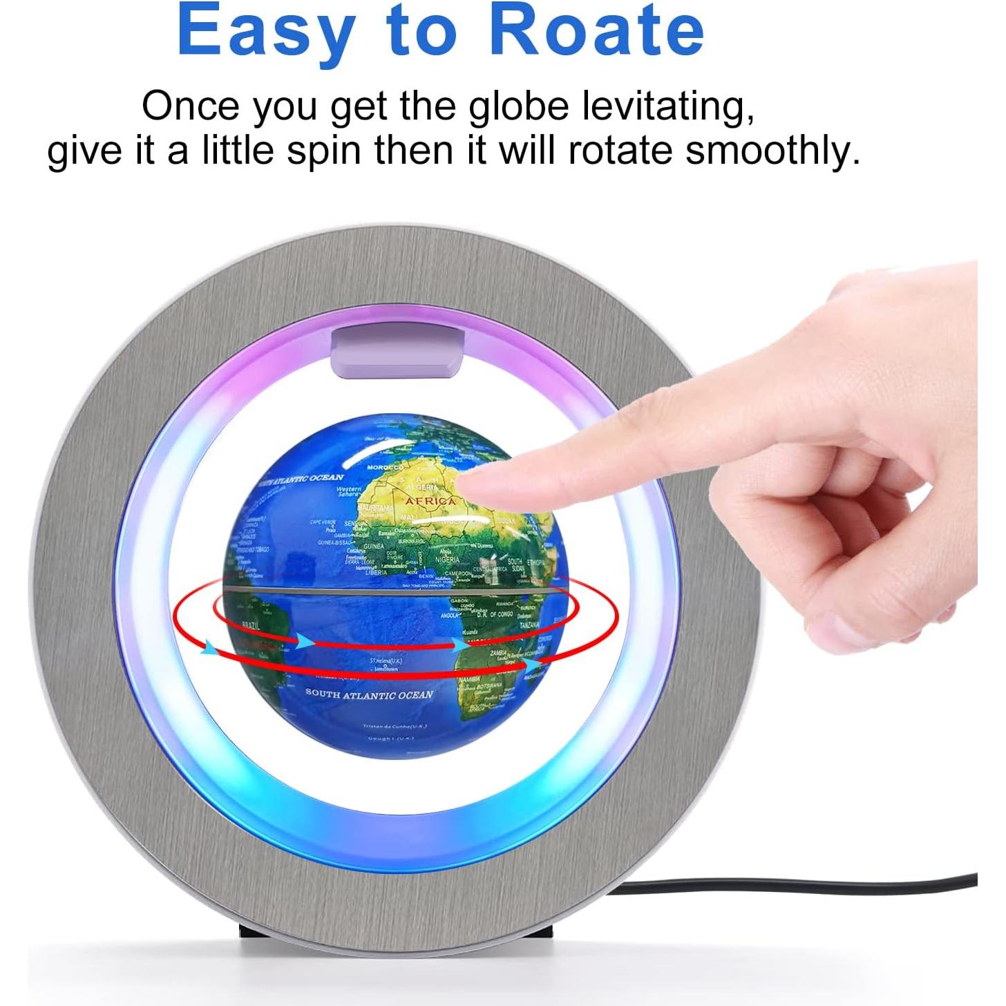 Globo Flotante Magnético Qi Shi QS con Luces LED 15 cm