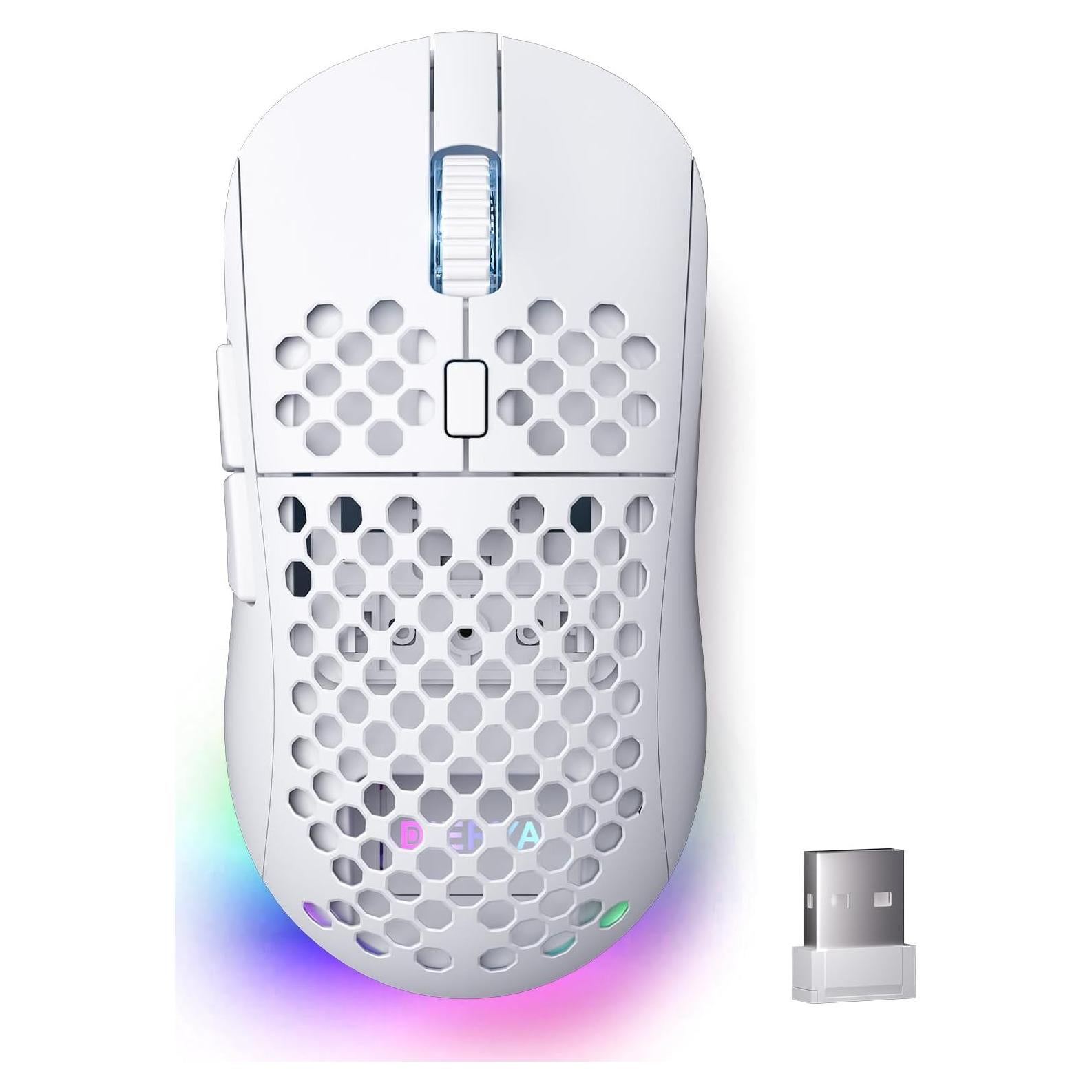 Ratón Inalámbrico para Juegos DIERYA M1 24000DPI RGB Blanco