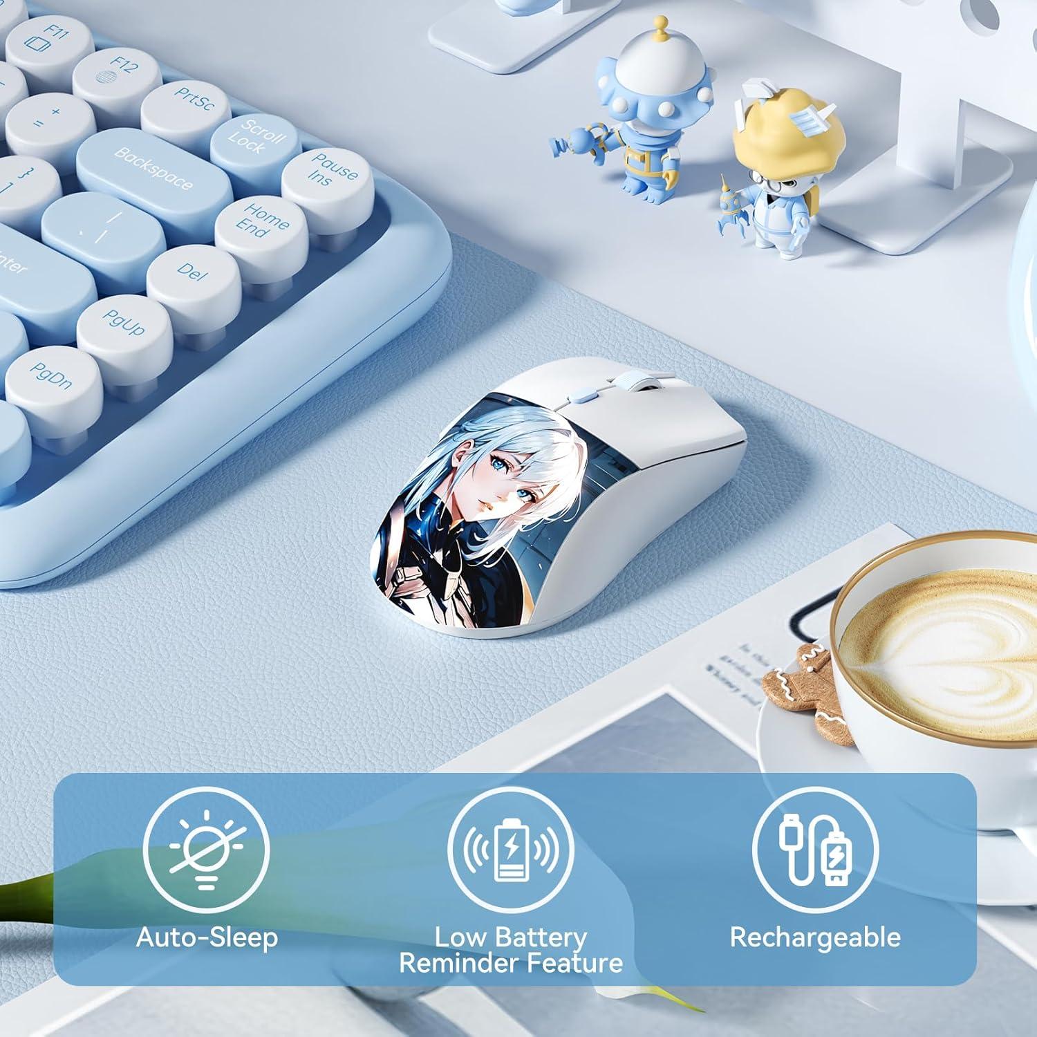 Ratón Gaming RisoPhy PAW3395 Inalámbrico 26K DPI 6 Botones