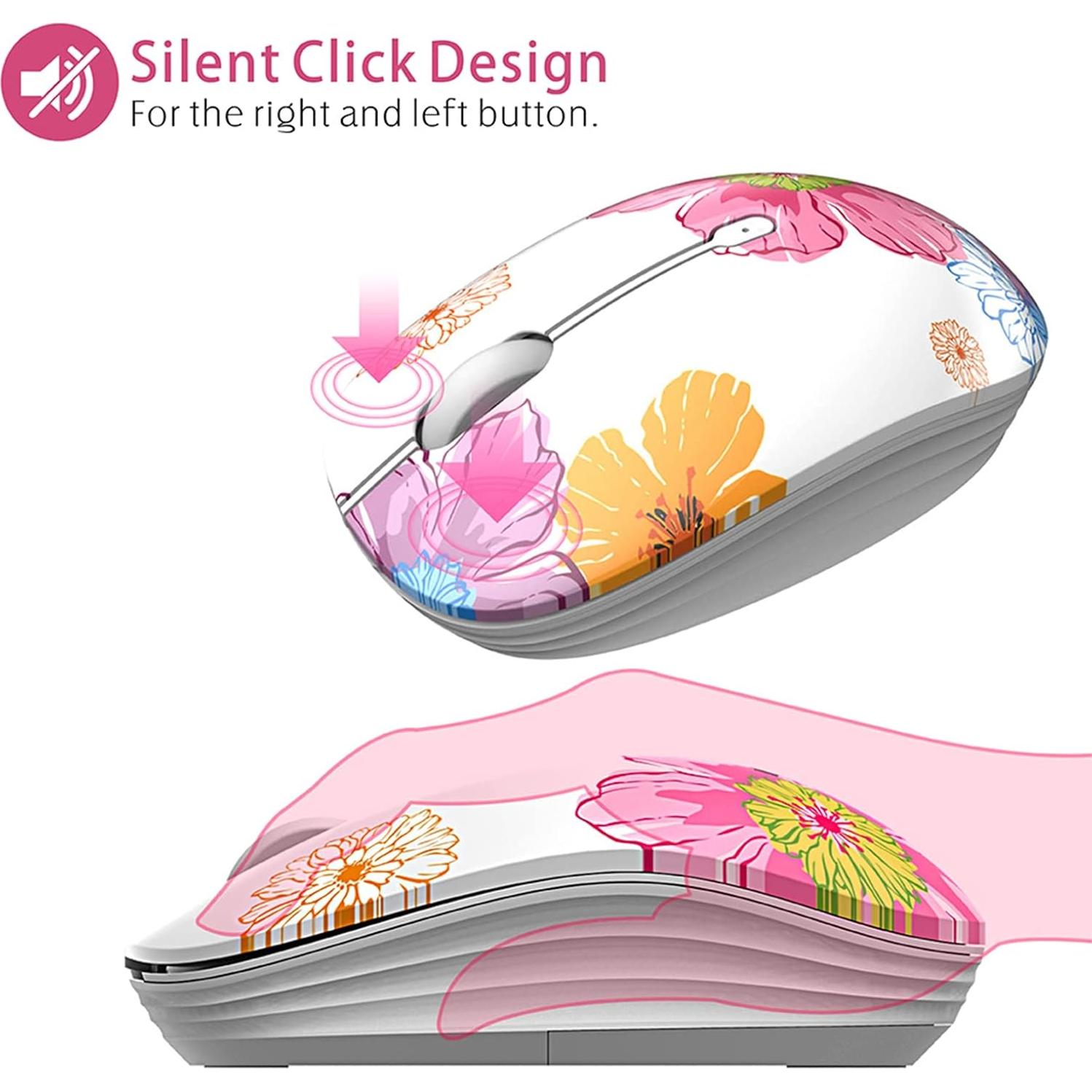 Ratón Inalámbrico TENMOS M101 Óptico Silencioso 1600 DPI