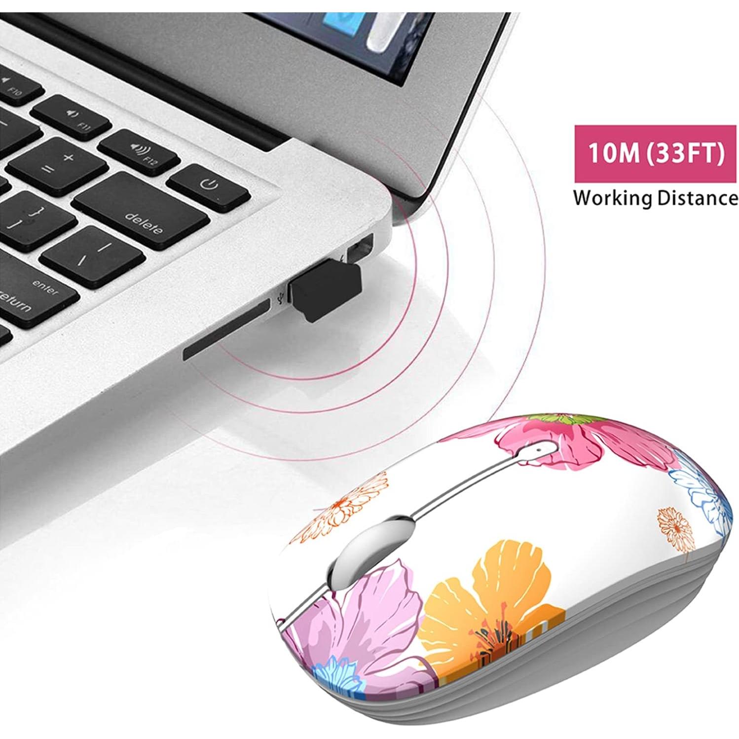 Ratón Inalámbrico TENMOS M101 Óptico Silencioso 1600 DPI