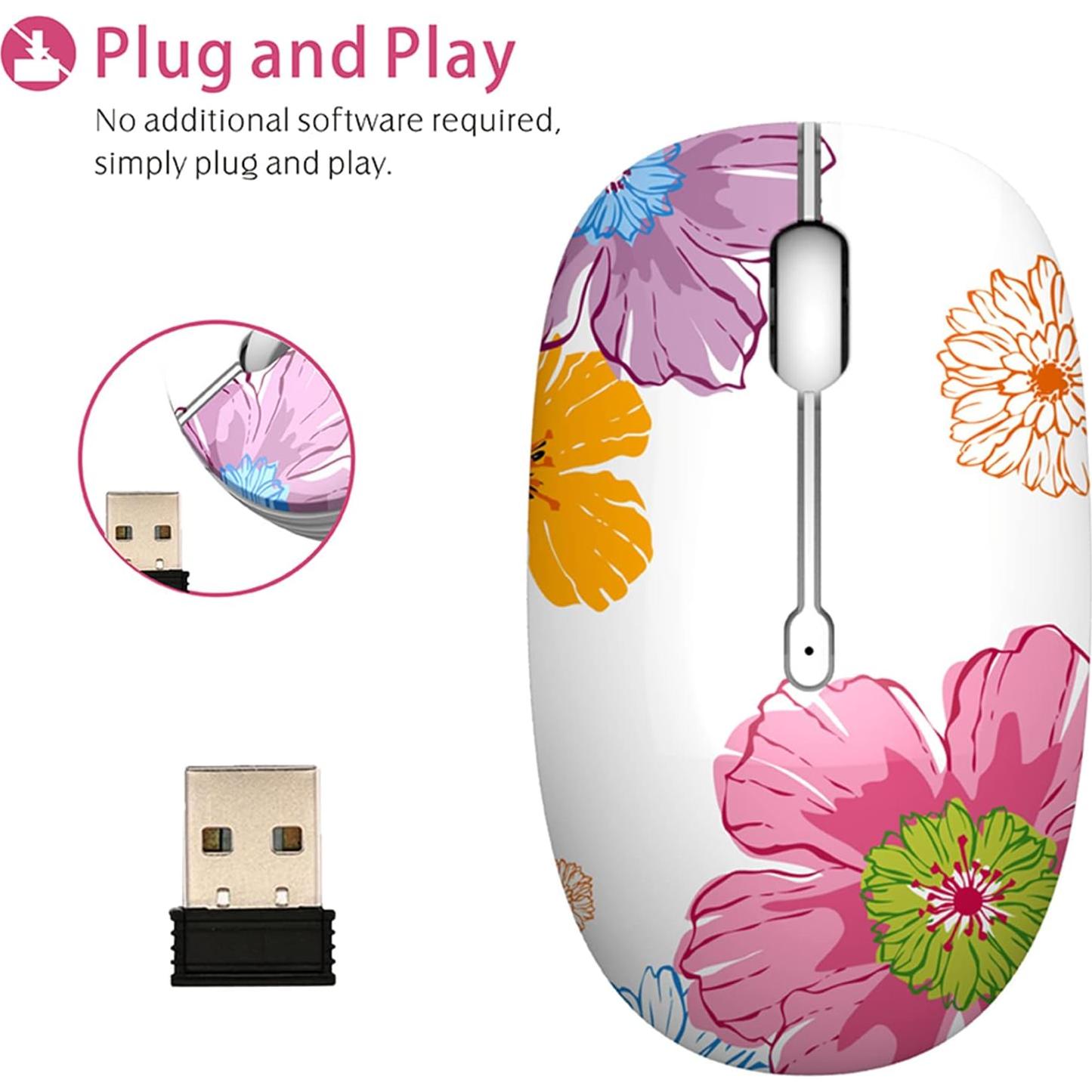 Ratón Inalámbrico TENMOS M101 Óptico Silencioso 1600 DPI