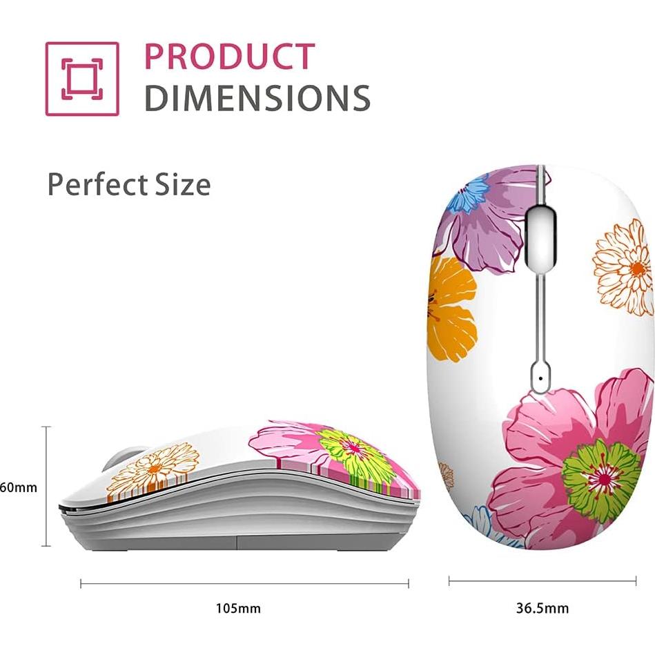 Ratón Inalámbrico TENMOS M101 Óptico Silencioso 1600 DPI