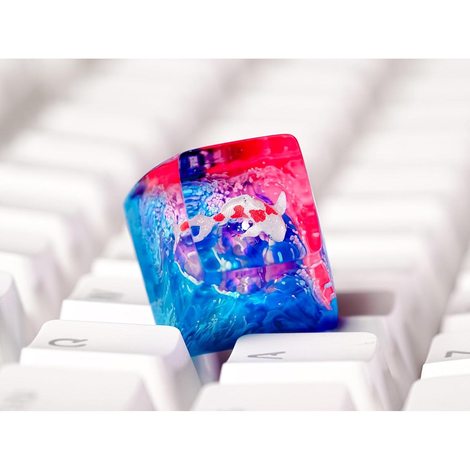 Teclas Artesanales Koi Rojo Otaku Kraft Cherry MX 1U