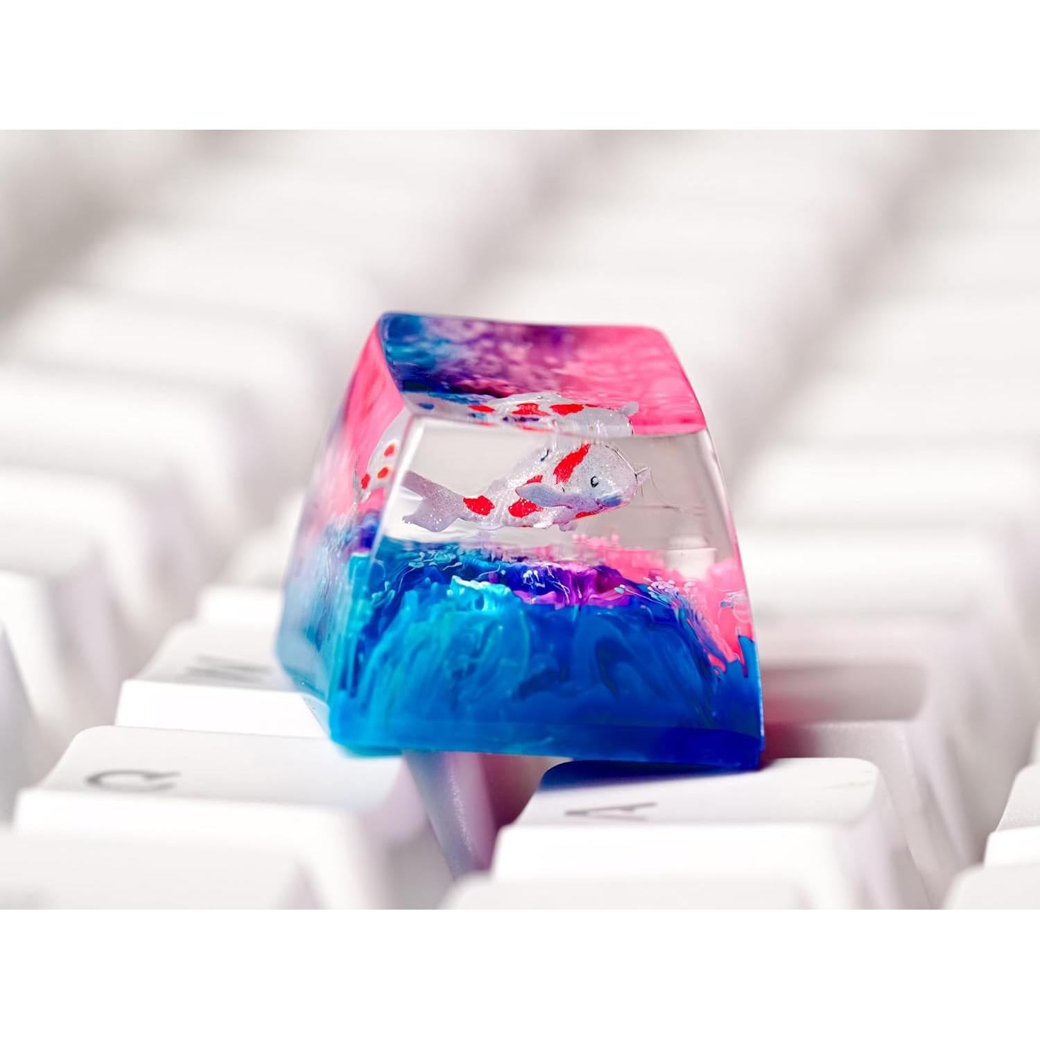 Teclas Artesanales Koi Rojo Otaku Kraft Cherry MX 1U