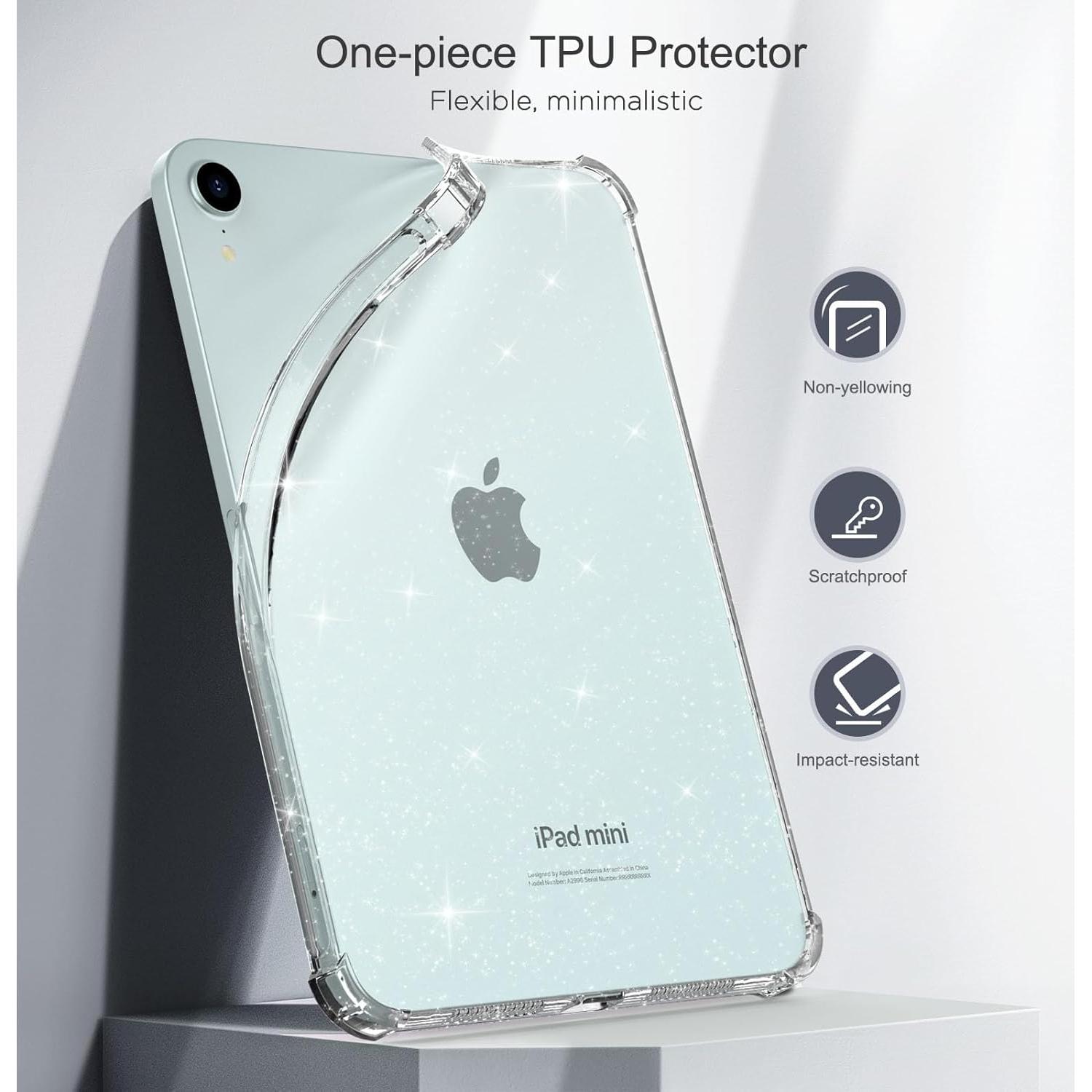 Funda MoKo para iPad Mini 7 8.3" 2024 Transparente TPU