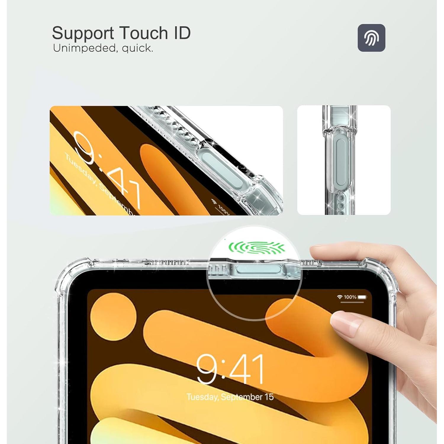 Funda MoKo para iPad Mini 7 8.3" 2024 Transparente TPU