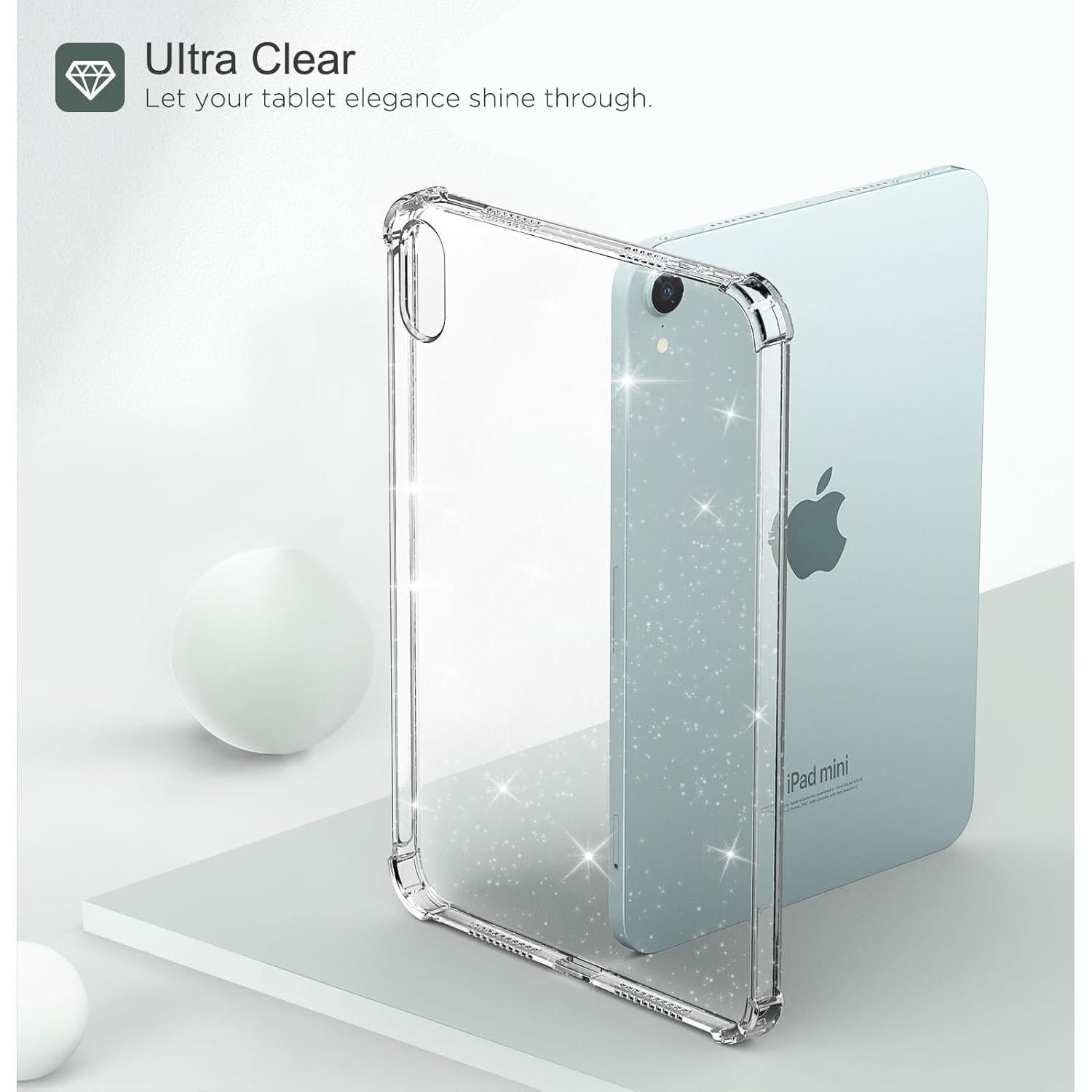 Funda MoKo para iPad Mini 7 8.3" 2024 Transparente TPU